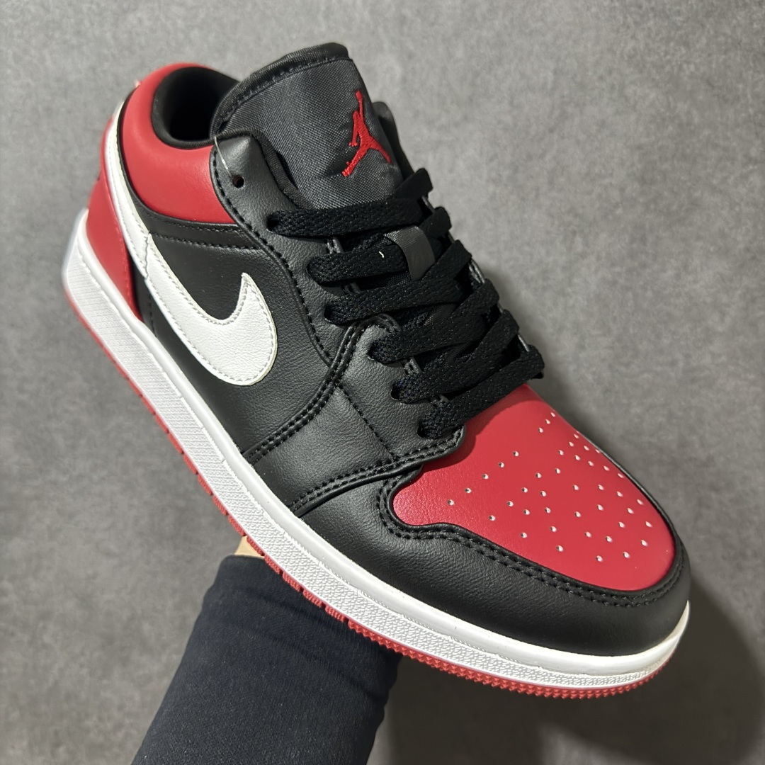 Air Jordan 1 Low 乔1 AJ1低帮板鞋原鞋原档案开发 原档冲孔鞋头 鞋垫背胶工艺 四线拉