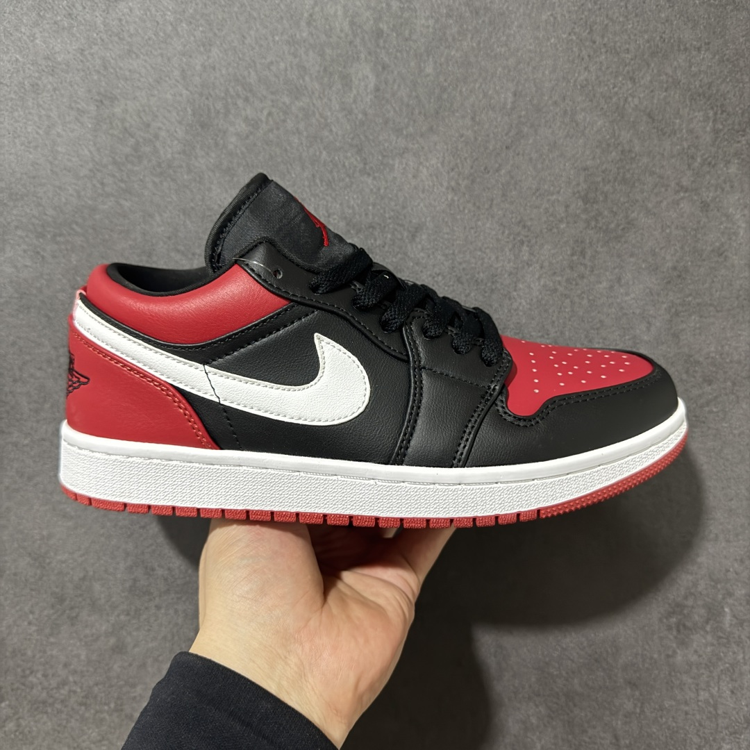 Air Jordan 1 Low 乔1 AJ1低帮板鞋原鞋原档案开发 原档冲孔鞋头 鞋垫背胶工艺 四线拉