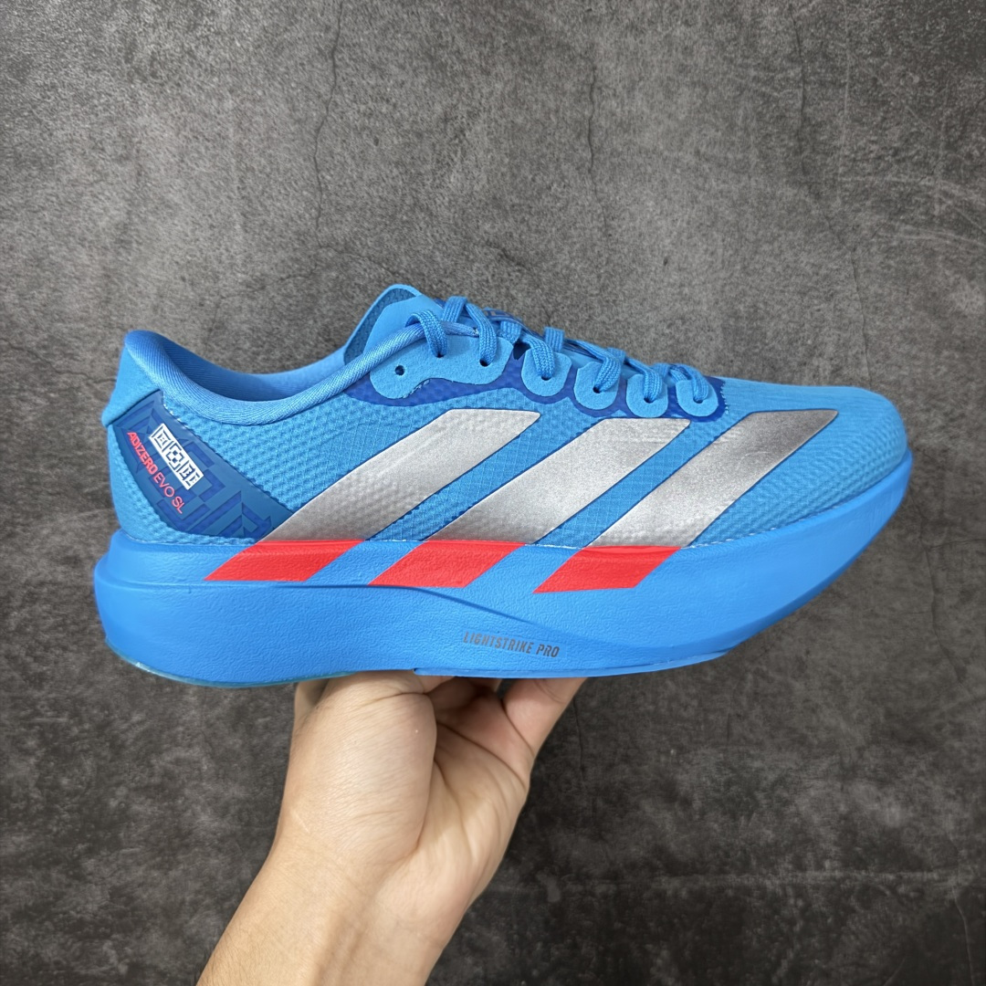 AD Adizero Evo SL M 零度进化版系列低帮轻便透气竞速休闲运动慢跑鞋 JR2023全新版
