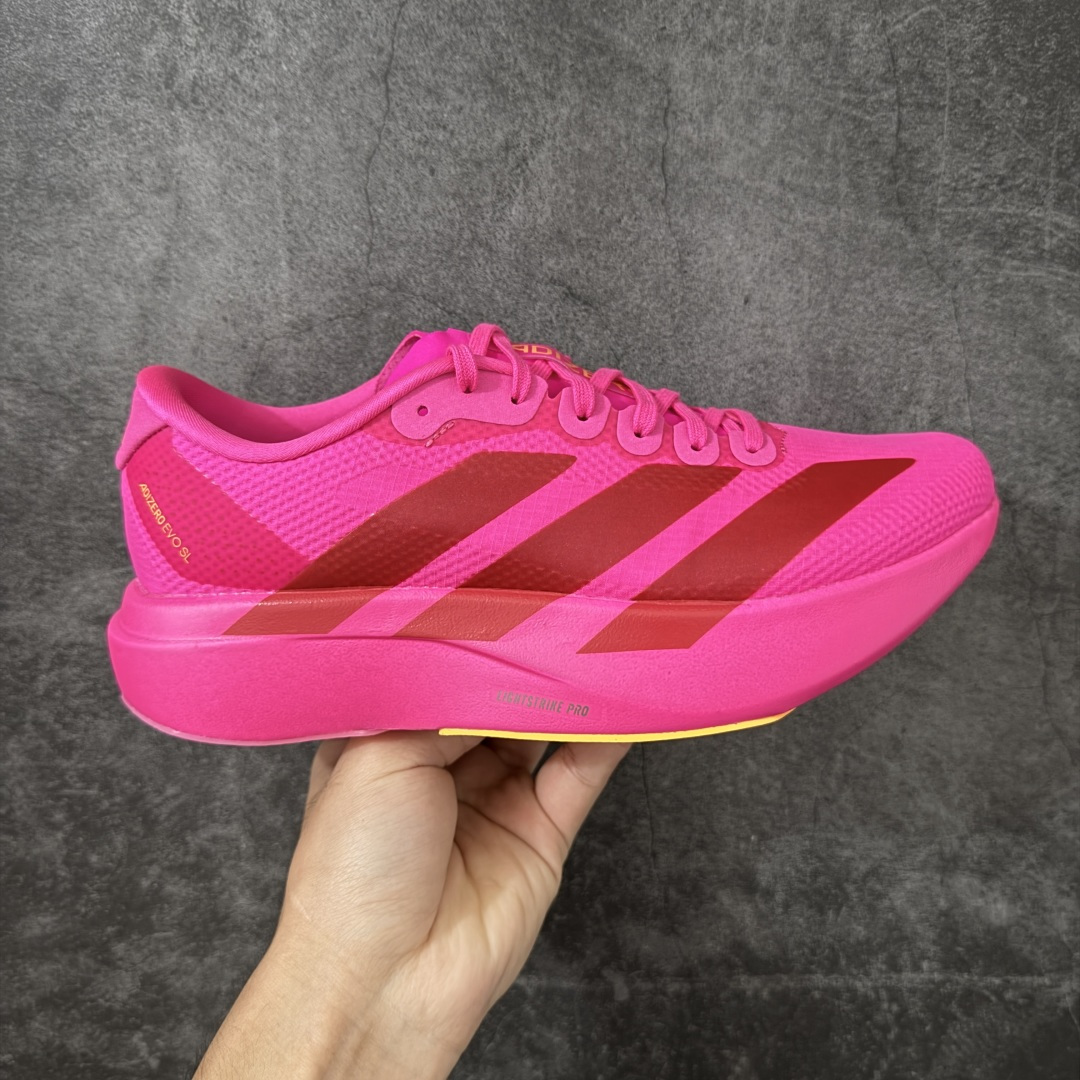 AD Adizero Evo SL M 零度进化版系列低帮轻便透气竞速休闲运动慢跑鞋 KI6902全新版