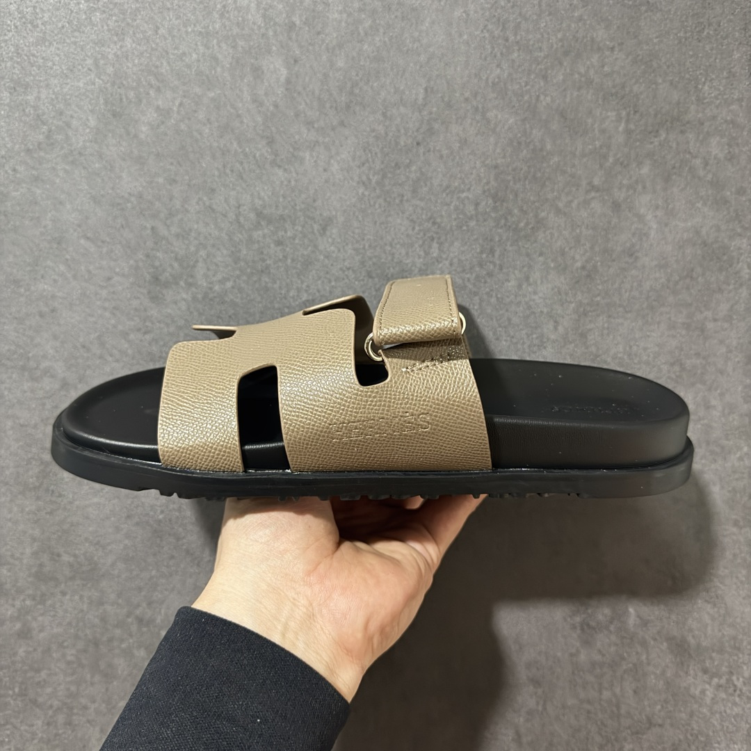图片[2]-【公司级】Hermes Chypre 爱马仕平底一字拖鞋 Gray Black 尺码：35 36 37 38 39 40 41 42 43 44 45 46-选品中心