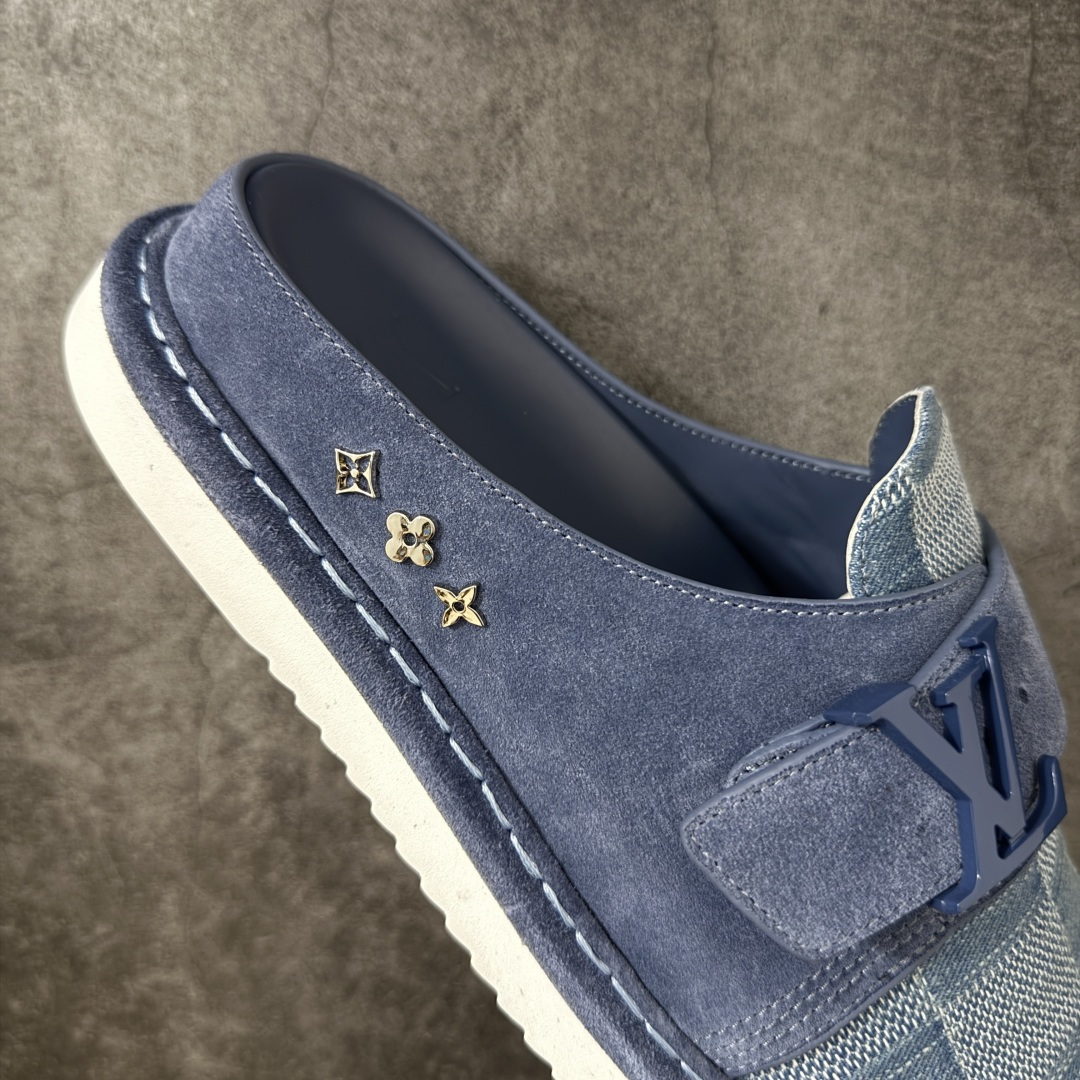图片[7]-【佛山超A版】Louis Vuitton Easy LV皮革拼接博肯半包头拖鞋凉鞋全网首发 原版开发纳米级复刻独家私模大底内里采用全粒面头层牛皮原厂进口特A9级真正1：1老花鞋面（9级为最顶面料）印花对点对位定制电镀五金整体还原度95%以上经典老花永不过时！原版发售9800+ 尺码：38-46-选品中心