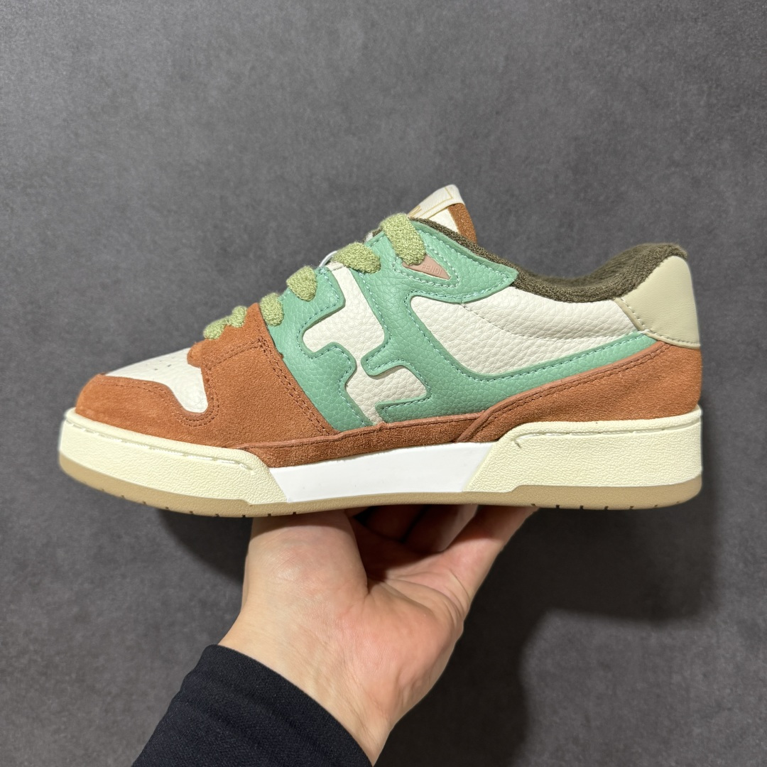 FENDI芬迪 Match 皮革 浮雕系带 低帮时尚板鞋高端性价比-跑量款-高端工艺盒＋原厂同步配件FE