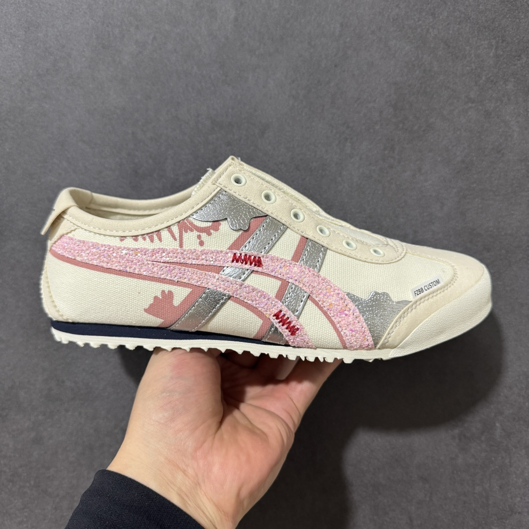 【定制版】鬼冢虎 Onitsuka Tiger 鬼塚虎 MEXICO 66 粉卡其 货号:1183A360-205 尺码:36 36.5 37.5 38 38.5 39 40 40.5 41 42 42.5 43 44 44.5 45-选品中心