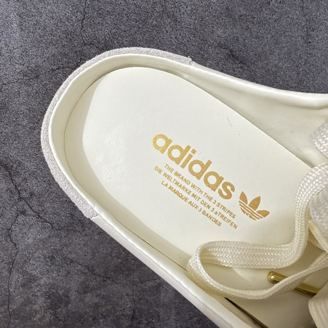 图片[8]-【Top纯原】桑巴德训拖鞋一脚蹬 adidas originals Samba OG MULE 包头拖鞋 KH7719 浅米色 口碑大厂出品 品控大底版型不断改良更新 全套原纸板楦头开发 确保原汁原味 完美呈现桑巴版型 一比一鞋头弧度高度鞋身弧度 原厂头层皮料 细节品控鞋型随意对比 正确烫金高频细节 独家私模橡胶大底 原盒原配 尺码：36 36.5 37.5 38 38.5 39 40 40.5 41 42 42.5 43 44 44.5 45-选品中心