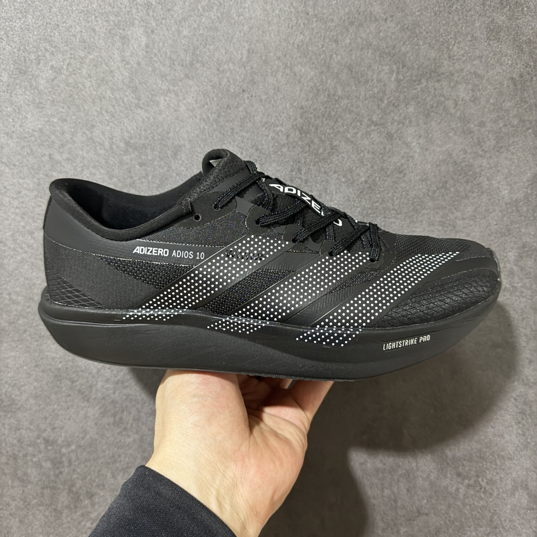 【公司级】Adidas Adizero Adios 10 马拉松飞线贾卡轻质透气休闲运动跑步鞋 采用双层透气网纱 Flywire动态飞线绑缚鞋面材质 内置Zoom小气垫装置 货号: KI4847 尺码: 36-45-选品中心