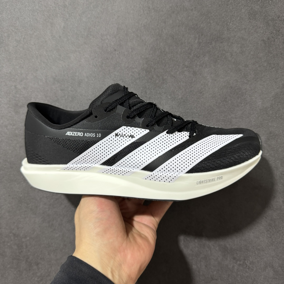 【公司级】Adidas Adizero Adios 10 马拉松飞线贾卡轻质透气休闲运动跑步鞋 采用双层透气网纱 Flywire动态飞线绑缚鞋面材质 内置Zoom小气垫装置 货号: KI8795 尺码: 36-45-选品中心