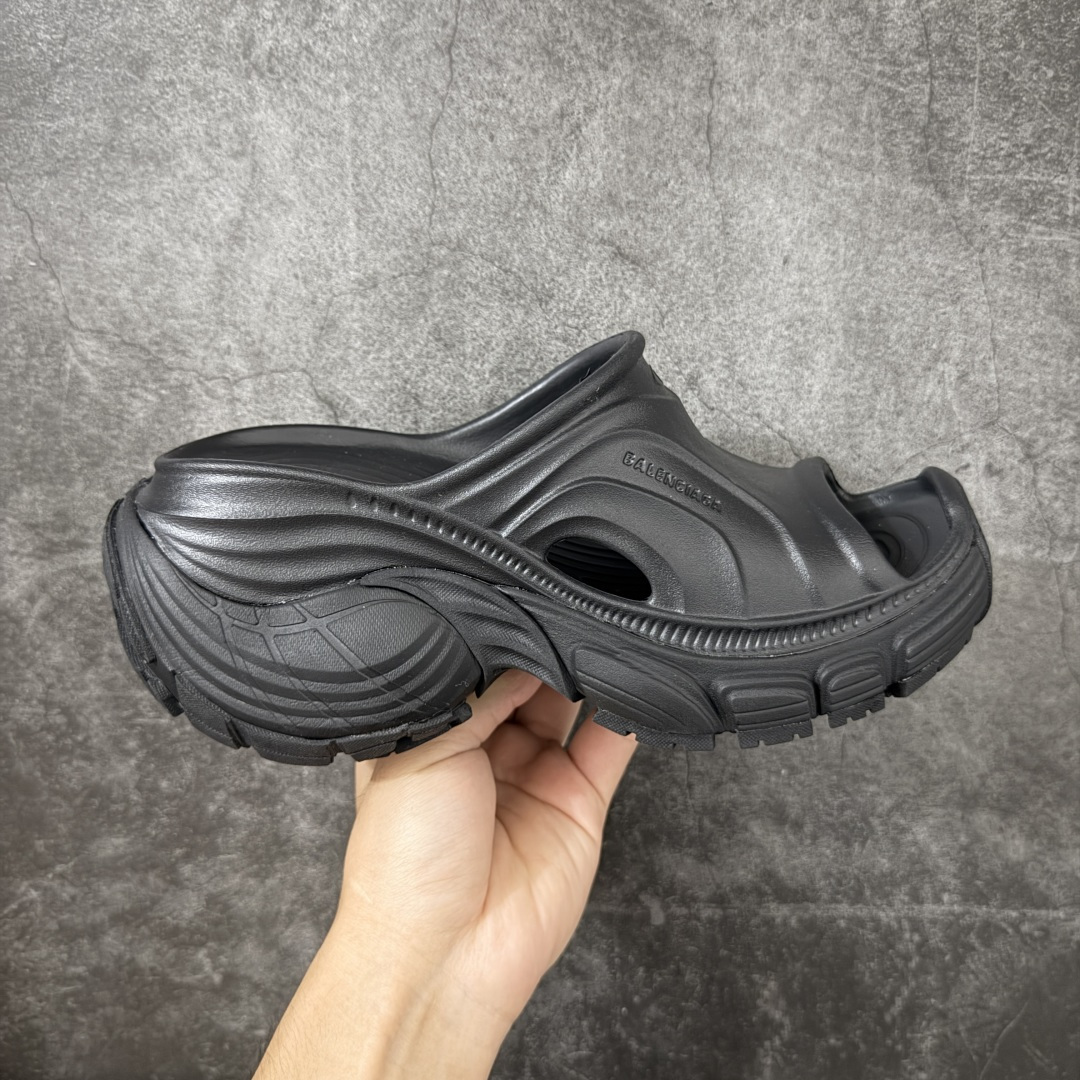 【纯原版】巴黎世家Balenciaga 6xl厚底拖鞋 正确大盒 组合底 厚底增高6cm 尺码：35-41-选品中心