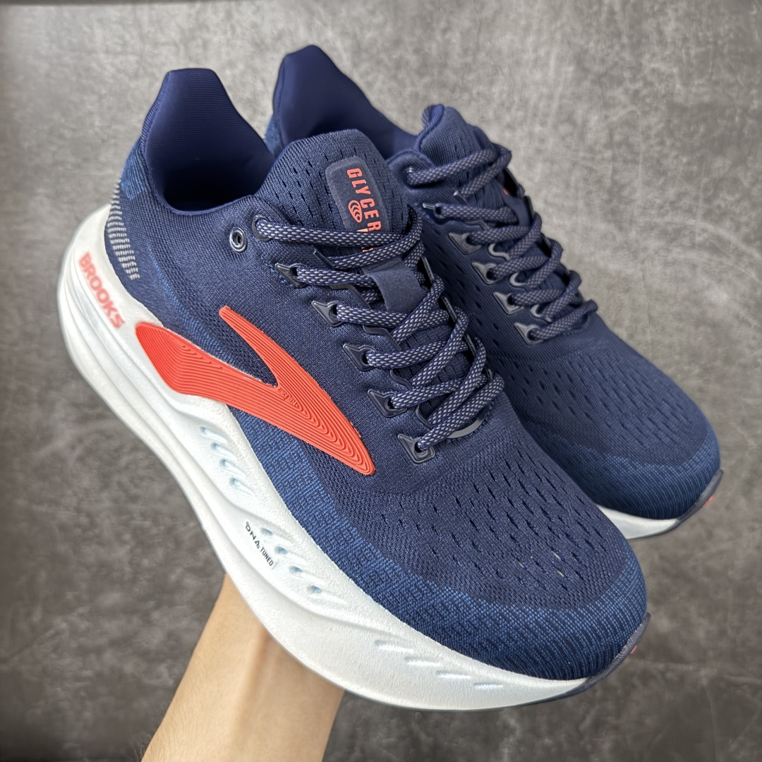 图片[5]-【纯原福利】外贸版 Brooks 布鲁克斯Glycerin Max 2 超级甘油 厚底马拉松缓震跑鞋 该鞋以厚实的中底和高分子注氮技术为特点 提供极致的缓震性能 鞋面柔软厚实 具有良好的包裹性能和散热性能 尺码：36-45 含半码-选品中心