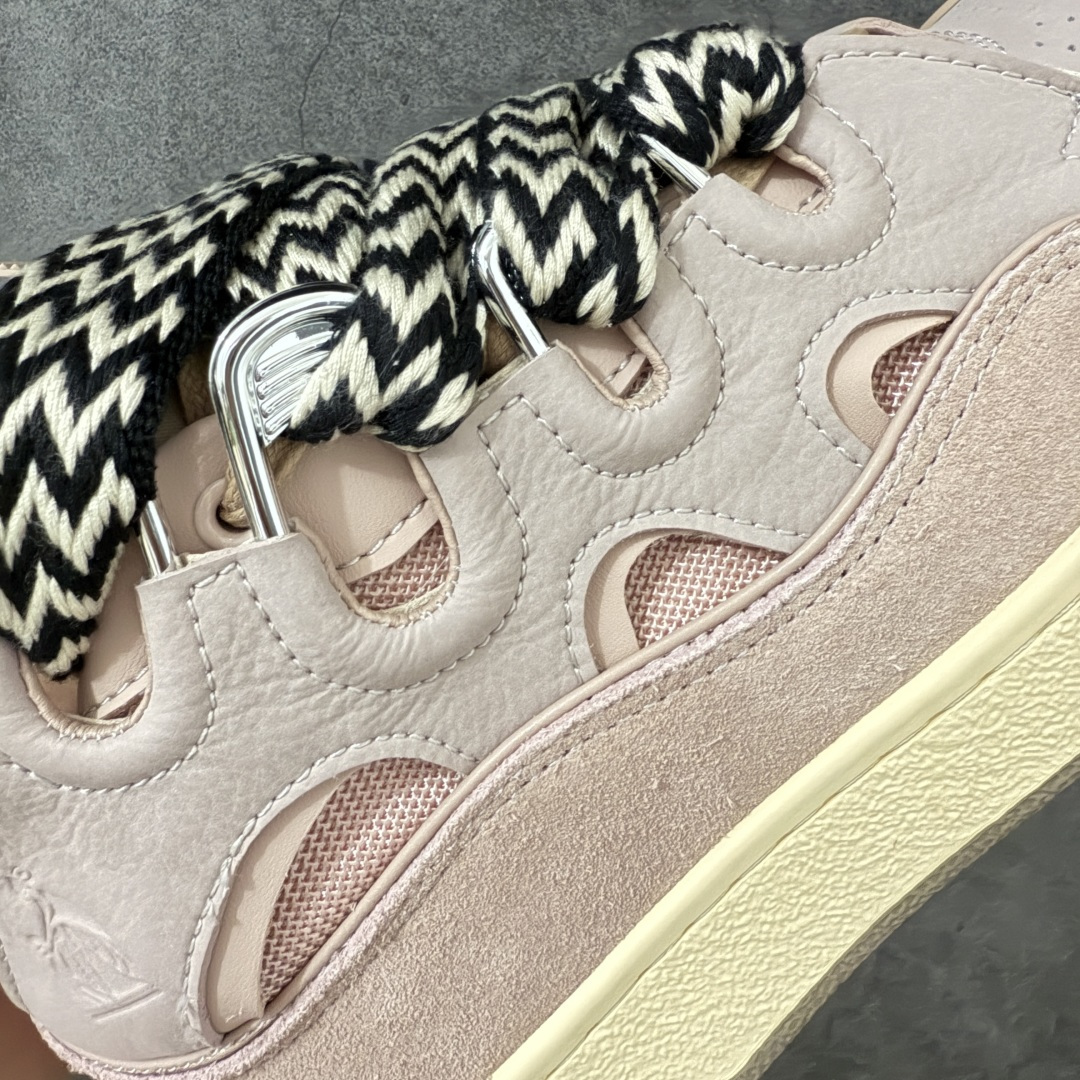 图片[4]-【YH纯原版】 Lanvin Leather Curb Sneakers 浪凡面包鞋 现货 原版1：1开模重工艺制作 面料采用进口牛磨砂➕环保牛反绒➕金钢网织物 内里柔软透气太空棉面料 原版开模双色TPU大底 顶级品质 区别市场流通其他货品 Leather是一款灵感源自90年代的运动鞋 设计自信 尺寸夸张 这款鞋由纳帕小牛皮、翻毛皮和网眼布制成 圆润的外形、加垫的鞋舌和弯曲的金属孔眼使这款精心打造的鞋格外舒适 尺码：36-47-选品中心