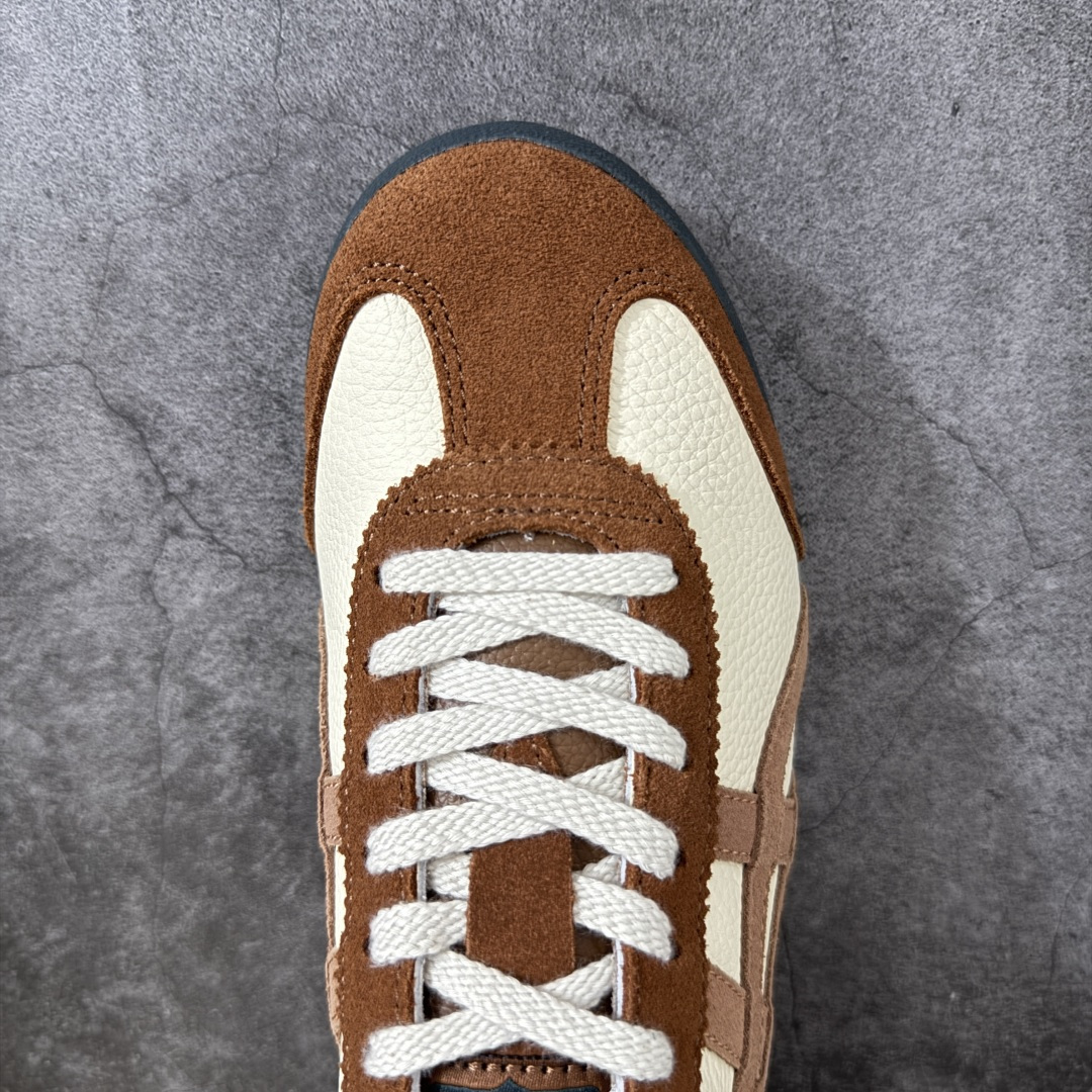 图片[5]-【最强毒版】Onitsuka Tiger Mexico 66 亚瑟士鬼冢虎复古经典板鞋 平台专供 充正版本 保证每个配色都是采购原鞋开发 采用原厂材料 全头层纳帕细纹皮面 质感无敌 全新玻璃刀切割皮料 超高清洁度 纹路、色泽、皮心颜色 质感百分百还原 海外订单工厂出品 超成熟稳定的做工品控 原装全套纸板楦头开发 原汁原味 完美呈现版型 私模正确鞋底咬花纹路 一比一鞋头弧度高度鞋身弧度 绝不口嗨 细节品控鞋型随意秒杀市面 原档咬花纹路私模大底 一个单元有六个三角形 总体形拼接呈现花瓣状 官方四联吊牌 原装Ortholite轻量化鞋垫 原盒原配 质保卡 说明书 钢印防尘纸 纸板中底带钢印 乳胶组合鞋垫带足弓 支持全方位的对比专柜 尺码：35 36 37 37.5 38 39 39.5 40 40.5 41.5 42 42.5 43.5 44 44.5 45-选品中心