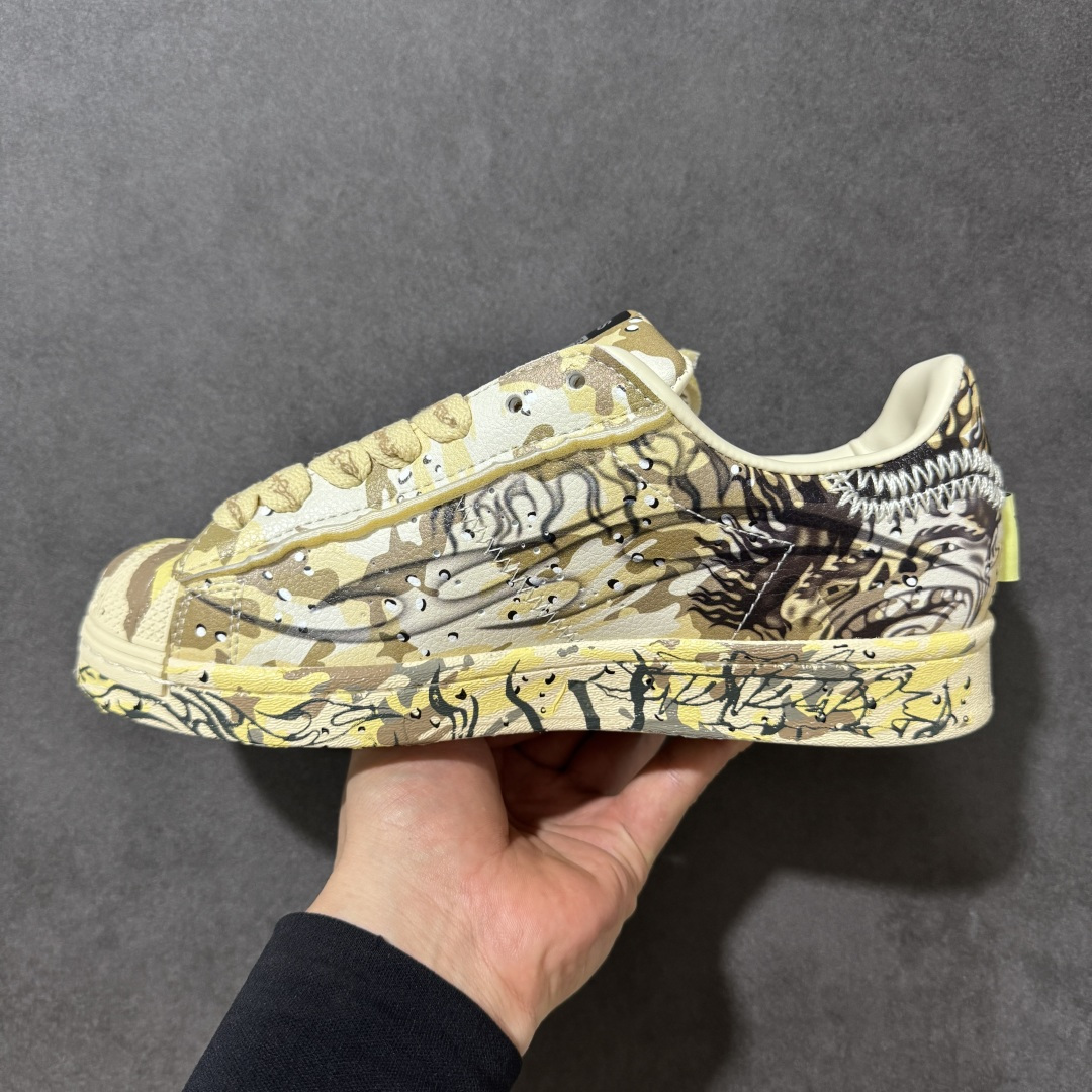 图片[2]-【公司级】Hellstar x adidas Superstar II 阿迪达斯联名款贝壳头男女板鞋 货号：KI2932 尺码：36 36⅔ 37⅓ 38 38⅔ 39⅓ 40 40⅔ 41⅓ 42 42⅔ 43⅓ 44 45-选品中心