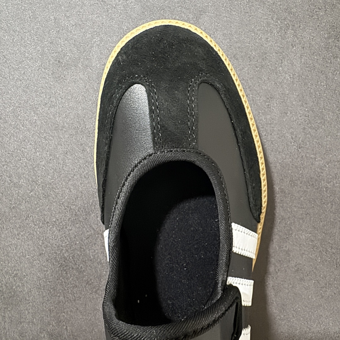 图片[8]-特价【公司级】Adidas Samba Janes阿迪达斯玛丽珍款板鞋懒人一脚蹬运动鞋 Adidas Samba Janes采用皮革材质，Adidas Samba Janes的设计融合了经典与现代元素。它采用了玛丽珍鞋的特色设计，如鞋面上的扣带和环扣装饰，同时保留了Samba鞋的经典三道杠设计和橡胶大底。这款鞋的鞋型修长，中足偏窄，整体贴合感强，适合标准脚型和宽脚型的人群‌ 货号：JH6445 尺码：35 36 36.5 37 38 38.5 39 40 40.5 41 42-选品中心