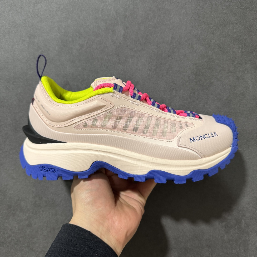 【BW版】Moncler 盟可睐/蒙口 Trailgrip GTX 网纱材质山地户外鞋 #鞋身采用Cordura防撕裂尼龙/Gore-Tex防水材质 中底内置全掌碳板 支撑性能拉满 侧边3M反光带 #大底采用RB MD 碳板 TPU 五层分离组合 鞋底搭载Vibram外底提供超强的抓地力和防滑性能 原装大盒包装 内赠Moncler徽章防层袋一副 货号：I109B4M00210M-280850N 尺码：36-40带半码-选品中心