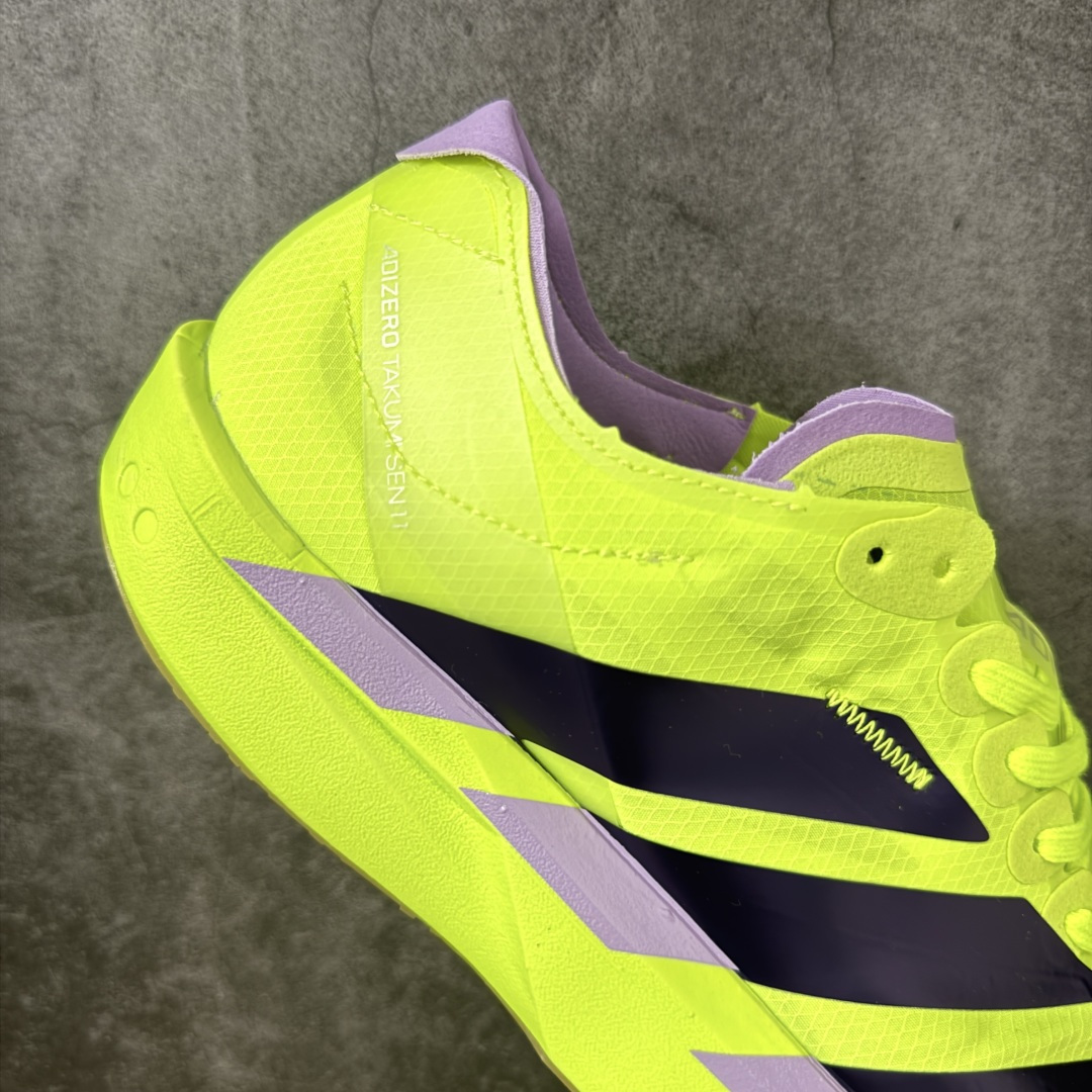图片[7]-【纯原真碳】Adidas Adizero Takumi Sen 11 W 阿迪达斯 耐磨减震专业跑步鞋 无论是平时训练还是马拉松 让这款跑步鞋伴你畅快开跑 兼具舒适性和结构感 搭载Lightstrike科技 为步伐注入活力 尺码：40-45 货号：JR7418-选品中心