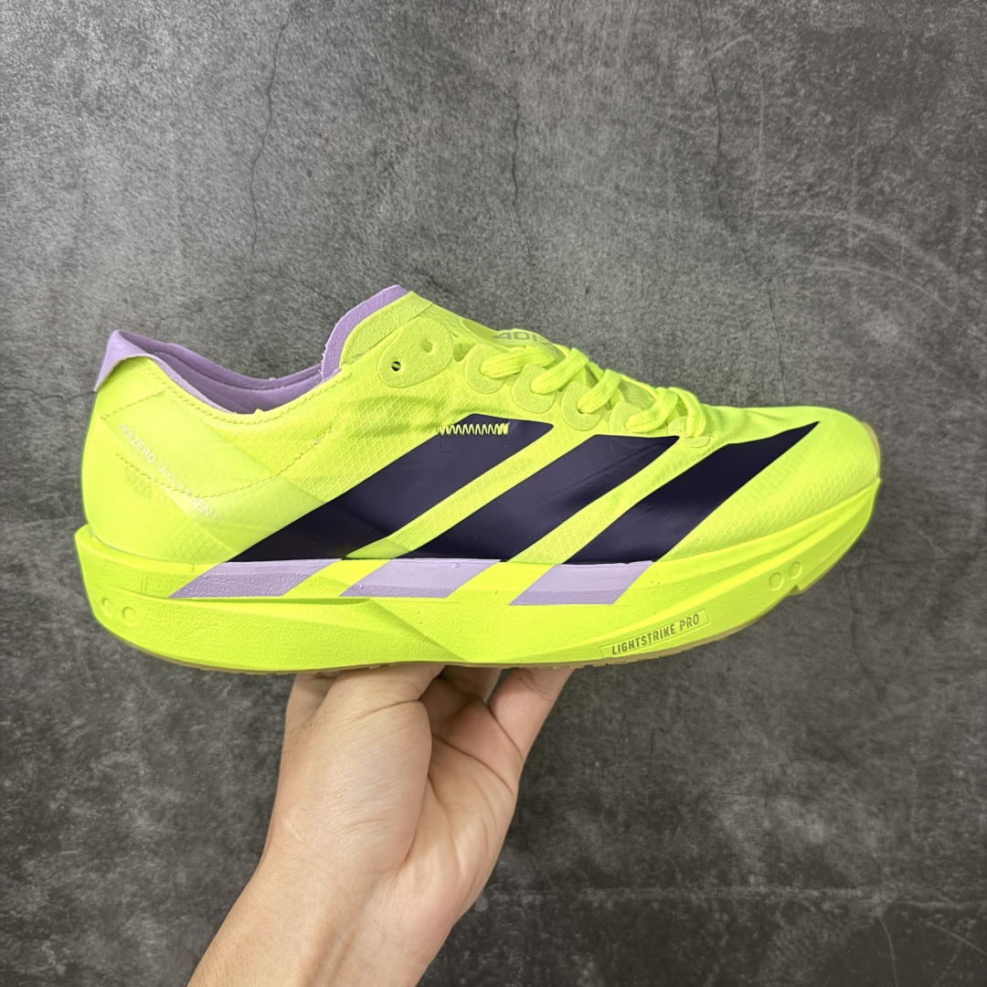 【纯原真碳】Adidas Adizero Takumi Sen 11 W 阿迪达斯 耐磨减震专业跑步鞋 无论是平时训练还是马拉松 让这款跑步鞋伴你畅快开跑 兼具舒适性和结构感 搭载Lightstrike科技 为步伐注入活力 尺码：40-45 货号：JR7418-选品中心