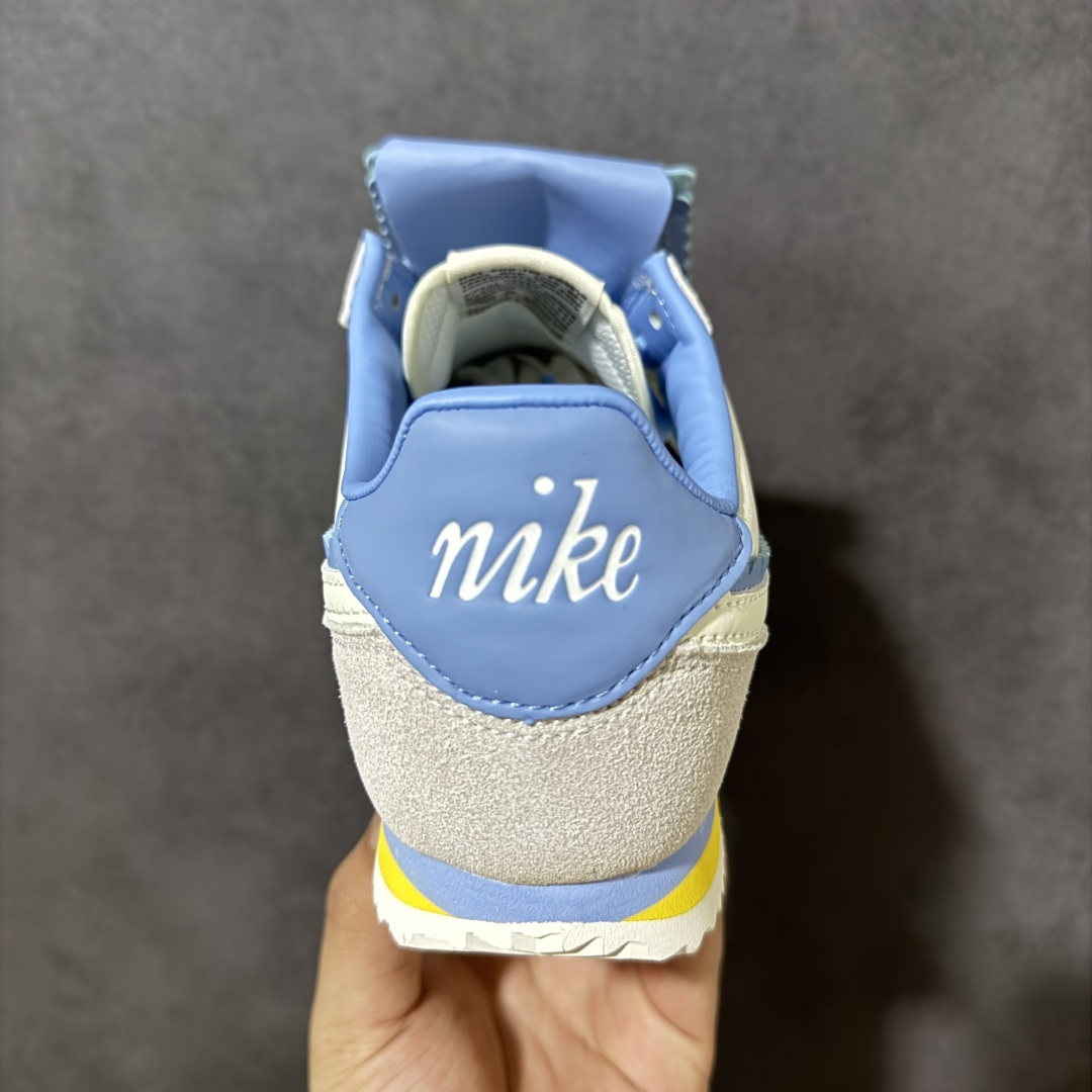 图片[4]-【公司级】Nike Classic Cortez 耐克 经典轻便舒适 阿甘鞋休闲跑步鞋运动鞋 白蓝色 翻盖阿甘跑鞋 纯粹而执着的精神 使得Cortez种在了一代人的心里 无论是否喜欢它复古的鞋型 货号：IW6363-117 尺码：36 36.5 37.5 38 38.5 39 40 40.5 41-选品中心