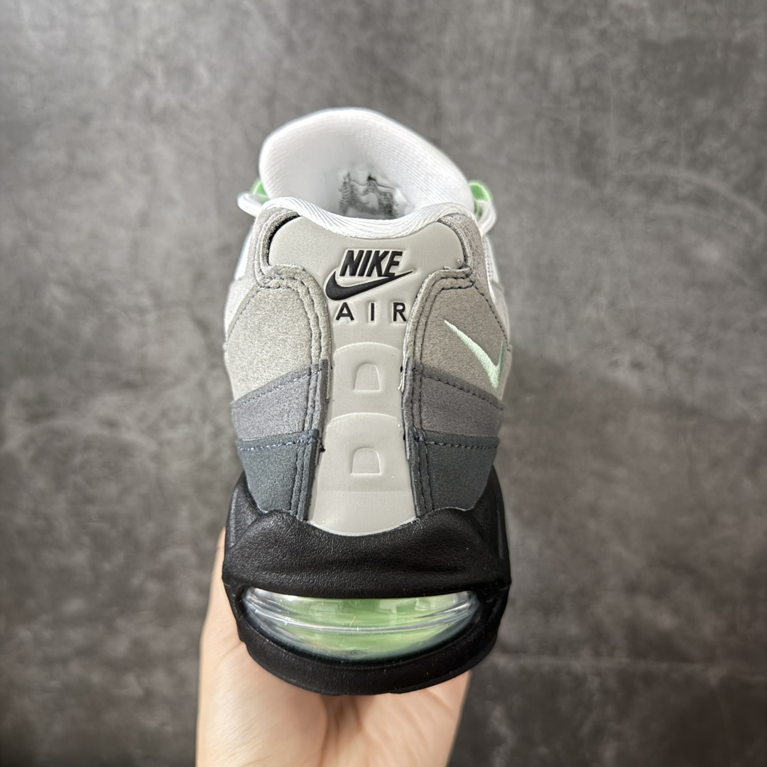 图片[4]-【KZ2.0版本】Nike Air Max 95 黑灰绿 货号：HJ5996-005 外贸顶级专供 区别先行版 全部配色原鞋原尺码开发生产 极致还原 全部原厂材料一比一打造 一眼ZP既视感 欢迎对比市场版本 尺码：40 40.5 41 42 42.5 43 44 44.5 45 46 46.5 47.5 48 48.5-选品中心