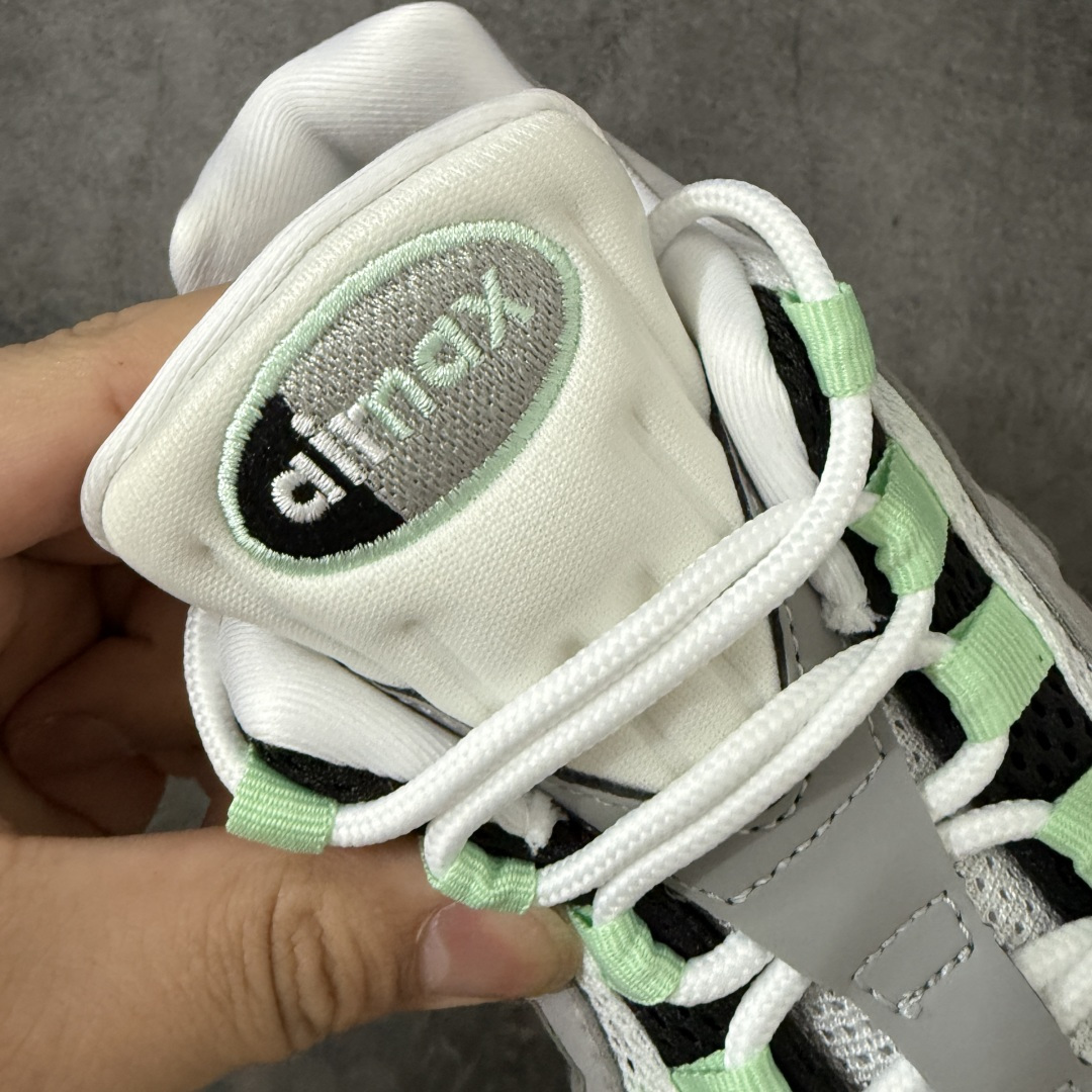 图片[6]-【KZ2.0版本】Nike Air Max 95 黑灰绿 货号：HJ5996-005 外贸顶级专供 区别先行版 全部配色原鞋原尺码开发生产 极致还原 全部原厂材料一比一打造 一眼ZP既视感 欢迎对比市场版本 尺码：40 40.5 41 42 42.5 43 44 44.5 45 46 46.5 47.5 48 48.5-选品中心