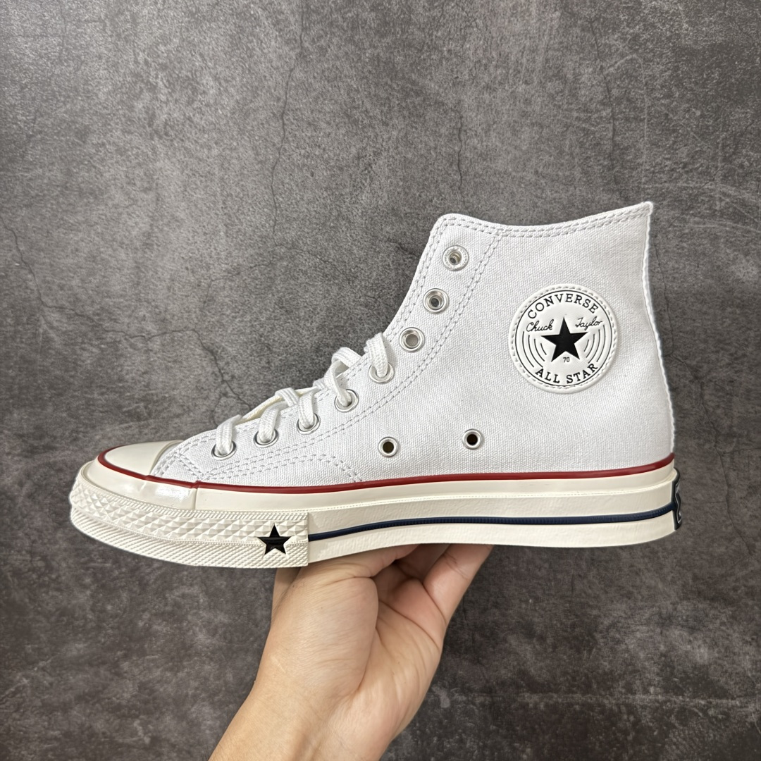 图片[2]-【虎扑2.0小头版】 Converse CHUCK 70 X 匡威1970s 舒适运动 高帮 帆布鞋 男女同款 白色 A24227C 全新开发 不仅仅为小鞋头 细节 材料 做工 全方位升级 经典永不过时 十年老厂出品 平台正品订单 超稳定的品控清洁度 全套原厂材料配置 原厂硫化工艺 油性扁平尖头 原厂楦头纸板数据 一体化超软蓝底加持 超软EVA鞋垫 后掌灰色缓震胶 脚感一比一还原 耐磨橡胶大底 越南产内外标 原盒黑色吊牌 超高清洁度 随意冲正 如有更好白送 尺码：35 36 36.5 37 37.5 38 39 39.5 40 41 41.5 42 42.5 43 44-选品中心