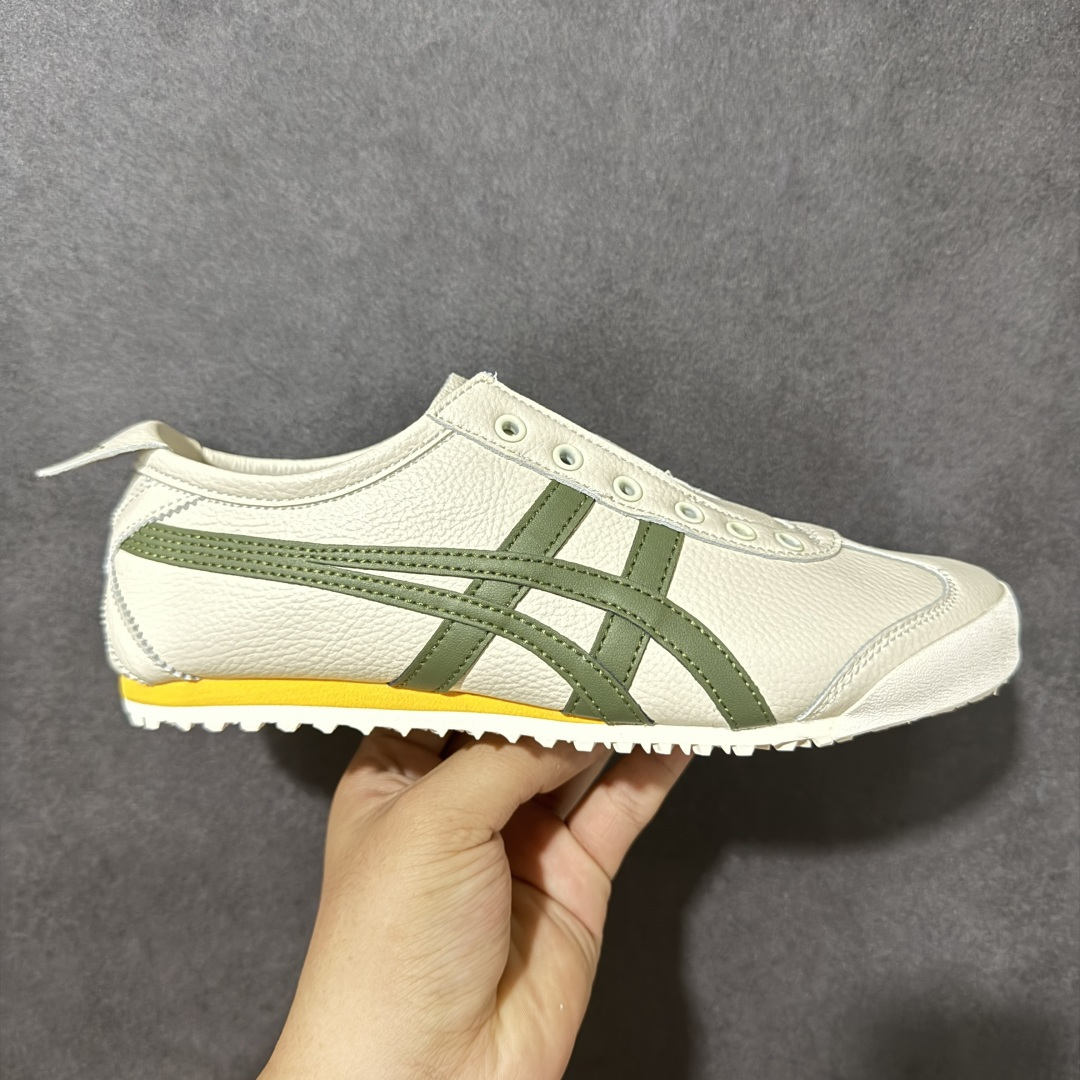 【公司级】Onitsuka Tiger MEXICO 66 SLIP-ON 百搭单品 定制鬼冢虎 板鞋 MEXICO 66是鬼冢虎旗下最经典的款式，李小龙最喜欢的一款训练鞋休闲鞋！鞋身特有的虎爪造型LOGO，辨识度非常高！更是由偶像明星李宇春等人代言，成为越来越流行的休闲鞋选择 货号：1183B815-101 尺码：36 37 38 39 40.5 41.5 42 43.5 44 45-选品中心
