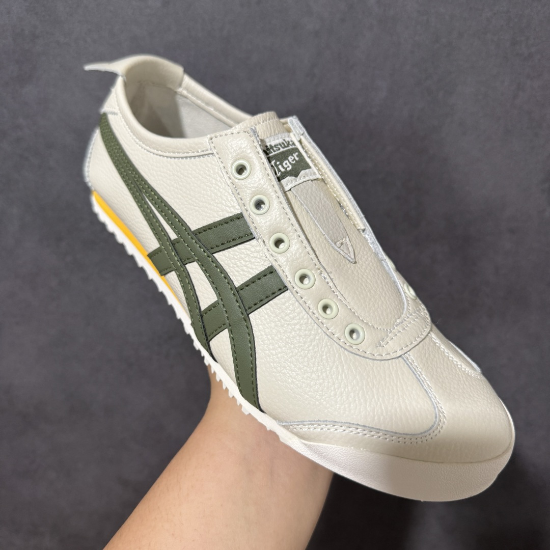 图片[3]-【公司级】Onitsuka Tiger MEXICO 66 SLIP-ON 百搭单品 定制鬼冢虎 板鞋 MEXICO 66是鬼冢虎旗下最经典的款式，李小龙最喜欢的一款训练鞋休闲鞋！鞋身特有的虎爪造型LOGO，辨识度非常高！更是由偶像明星李宇春等人代言，成为越来越流行的休闲鞋选择 货号：1183B815-101 尺码：36 37 38 39 40.5 41.5 42 43.5 44 45-选品中心