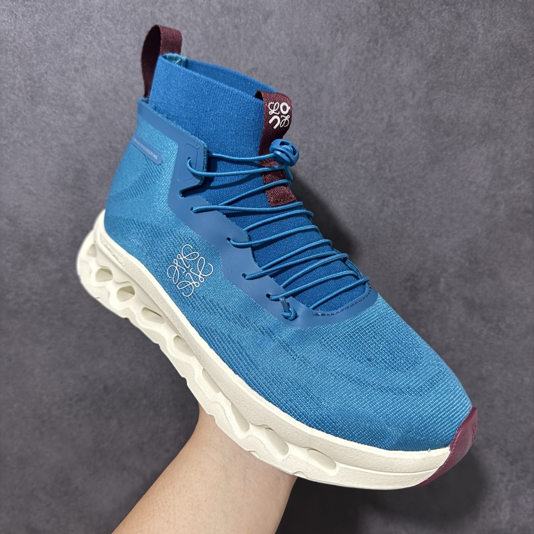图片[3]-【公司级】Loewe x On昂跑 Cloudtilt High 罗意威 联名轻量高帮运动休闲鞋 户外轻便低帮轻量旅游鞋 原数据开发纸版楦型采用人体工程超薄透气网织物鞋面材质搭载隐藏速度中板镂空CloudTec®科技泡棉缓震(4.cm厘米)加厚中底外置耐磨防滑橡胶底片❗黑科技“跑”出圈的时尚运动新宠。 货号：M929282X43-8653 尺码：36-47带半码-选品中心