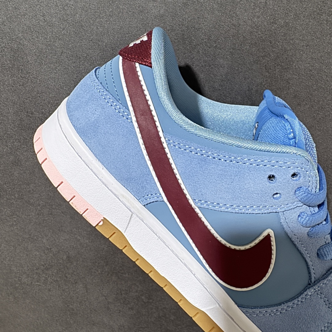 图片[7]-【公司级】NIKE SB Dunk Low 蓝色 泡泡糖 费城人 性价比天花板 DIY定制款 原装头层材料 独家版型蒸餾加工 帶來的是更好的视觉和脚感体验 大厂纯原品质出货 清洁度 电绣工艺 皮料切割干净无任何毛边 细节完美 货号： DQ4040-400 尺码：40-46带半码-选品中心