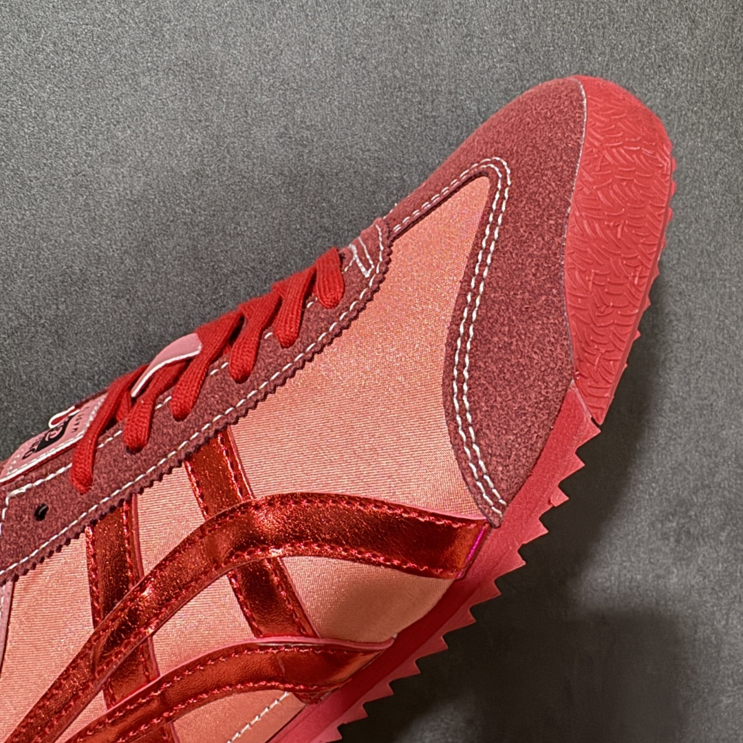 图片[8]-【公司级】Onitsuka Tiger Mexico 66 NM 阿斯克斯 鬼冢虎 鬼塚虎 低帮 红色 男女同款 舒适百搭防滑耐磨减震低邦运动德训鞋 Mexico 66运动鞋展现了60年代的复古外观，并带有现代风格，色彩和细节，使之焕然一新，凭借其传统外观和标志性设计效果，这款鞋由皮革制成，具有鞋跟交叉加固设计，凭借其传统外观和标志性的设计效果，Mexico 66型号为任何休闲装增添了永恒的风格。鬼冢虎在全球范围内收到热烈追捧，旗下的Mexicod 66系列，既舒适又时尚，让人无法抗拒。 货号：1183C636-600 尺码：35 36 37 37.5 38 39 39.5 40 40.5 41.5 42 42.5 43.5 44 44.5 45-选品中心