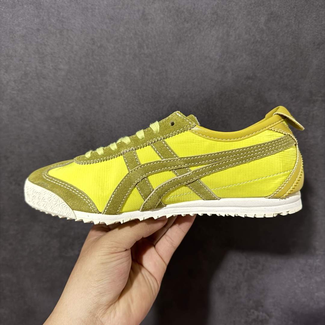 图片[2]-【公司级】Onitsuka Tiger Mexico 66 NM 阿斯克斯 鬼冢虎 鬼塚虎 低帮男女同款 舒适百搭防滑耐磨减震低邦运动德训鞋 Mexico 66运动鞋展现了60年代的复古外观，并带有现代风格，色彩和细节，使之焕然一新，凭借其传统外观和标志性设计效果，这款鞋由皮革制成，具有鞋跟交叉加固设计，凭借其传统外观和标志性的设计效果，Mexico 66型号为任何休闲装增添了永恒的风格。鬼冢虎在全球范围内收到热烈追捧，旗下的Mexicod 66系列，既舒适又时尚，让人无法抗拒。 货号：1183C176-750 尺码：35 36 37 37.5 38 39 39.5 40 40.5 41.5 42 42.5 43.5 44 44.5 45-选品中心