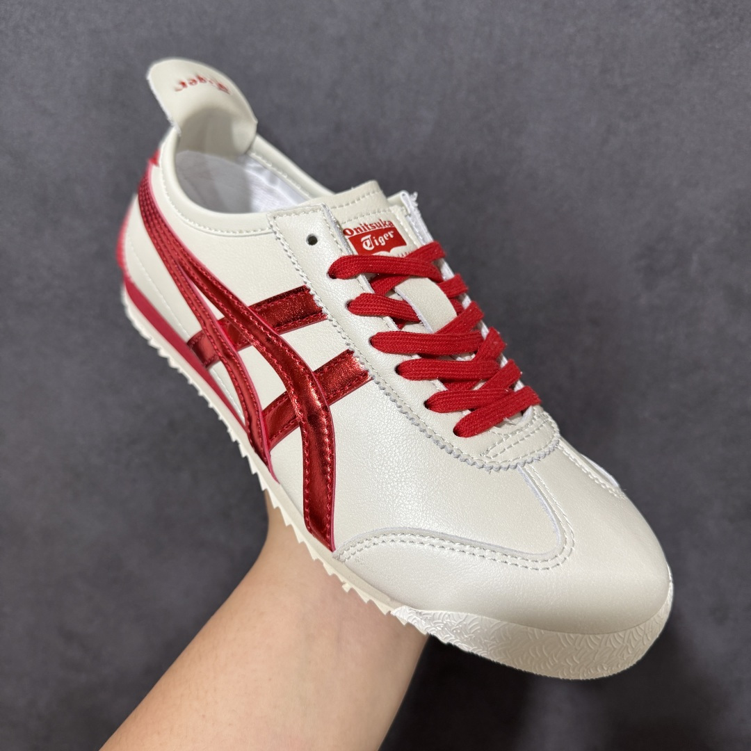 图片[3]-【公司级】Onitsuka Tiger Mexico 66 NM 阿斯克斯 鬼冢虎 鬼塚虎 低帮男女同款 舒适百搭防滑耐磨减震低邦运动德训鞋 Mexico 66运动鞋展现了60年代的复古外观，并带有现代风格，色彩和细节，使之焕然一新，凭借其传统外观和标志性设计效果，这款鞋由皮革制成，具有鞋跟交叉加固设计，凭借其传统外观和标志性的设计效果，Mexico 66型号为任何休闲装增添了永恒的风格。鬼冢虎在全球范围内收到热烈追捧，旗下的Mexicod 66系列，既舒适又时尚，让人无法抗拒。 货号：1183C176-021 尺码：35 36 37 37.5 38 39 39.5 40 40.5 41.5 42 42.5 43.5 44 44.5 45-选品中心