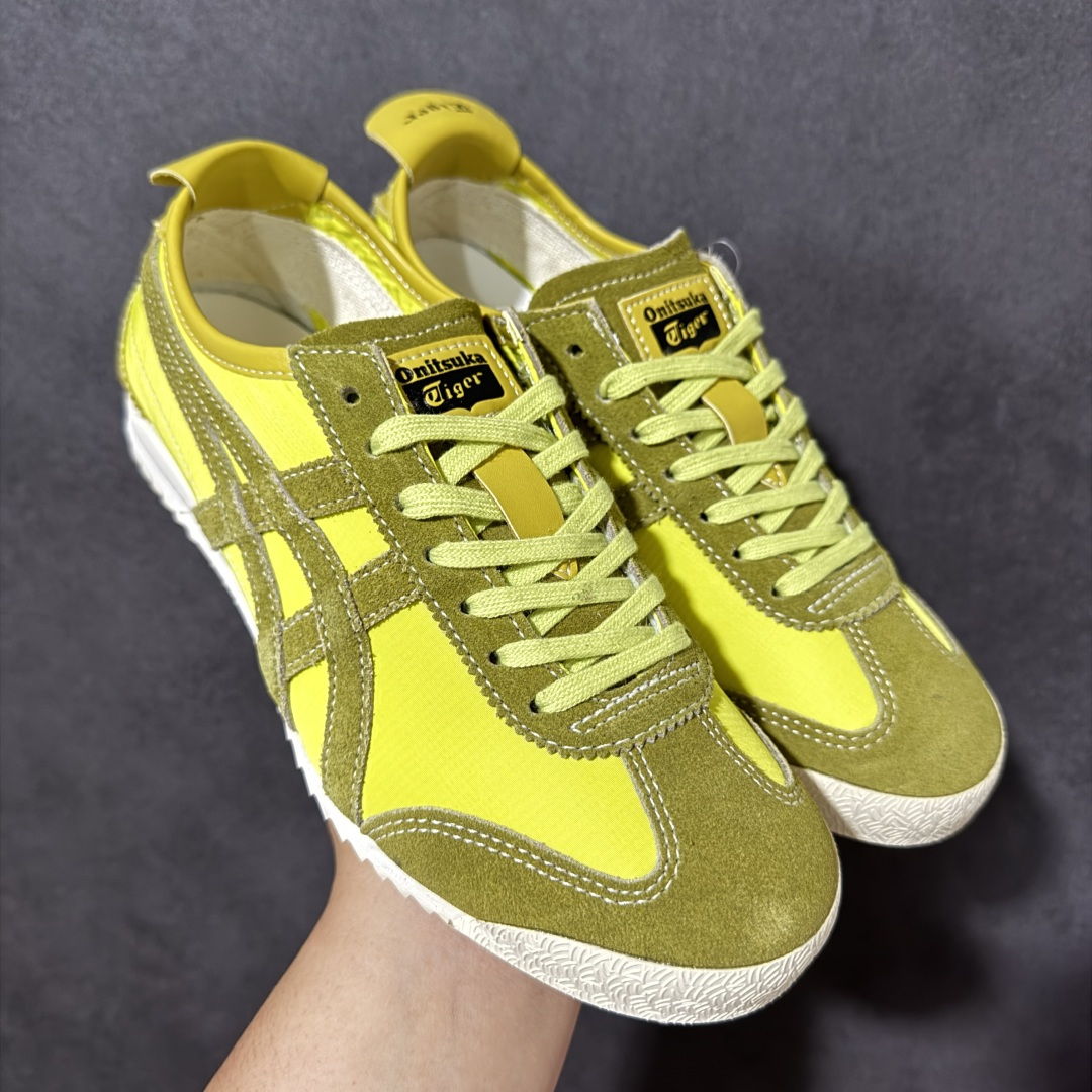 图片[2]-【公司级】Onitsuka Tiger Mexico 66 NM 阿斯克斯 鬼冢虎 鬼塚虎 低帮男女同款 舒适百搭防滑耐磨减震低邦运动德训鞋 Mexico 66运动鞋展现了60年代的复古外观，并带有现代风格，色彩和细节，使之焕然一新，凭借其传统外观和标志性设计效果，这款鞋由皮革制成，具有鞋跟交叉加固设计，凭借其传统外观和标志性的设计效果，Mexico 66型号为任何休闲装增添了永恒的风格。鬼冢虎在全球范围内收到热烈追捧，旗下的Mexicod 66系列，既舒适又时尚，让人无法抗拒。 货号：1183C176-020 尺码：35 36 37 37.5 38 39 39.5 40 40.5 41.5 42 42.5 43.5 44 44.5 45-选品中心