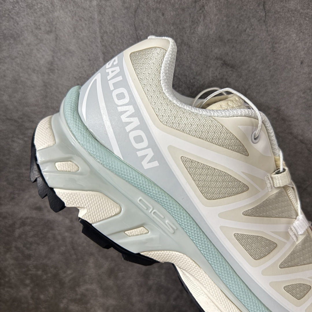 图片[7]-【小绿x版】 Salomon XT-6 Goodbai 新配色477385 萨洛蒙复古潮流户外机能登山跑鞋 纯原外贸平台特供订单 耗时半年巨作 全套原纸板楦头开发 原厂特供网布配套加持 确保原汁原味 完美呈现版型 原档数据独家私模五层组合大底 原装Ortholite轻量化鞋垫 中底布带钢印编号 原厂TPU锁扣 进口港宝加持 后跟自然饱满 还原公司包裹性 鞋面以“锯齿”状的包裹系统呈现 在基色底之下加入了各种色点缀 将公司的最新技术和时尚前卫的造型融入耐用的长跑款式中 鞋面由 TPU 薄膜制成 并焊接在高耐磨网眼上 使其既时尚又坚固 由 ACS底盘支撑 可增强稳定性和支撑力 以及由橡胶凸耳 Contragrip外底覆盖的 EVA 缓冲中底 旨在应对崎岖的地形 鞋舌上的彩色Salomon 标签、Quicklace 系统以及鞋头、鞋舌和鞋跟上的附加品牌使细节更加完美 让穿着者可以轻松驾驭户外与通勤下的任何运动生活场景 无缝鞋身户外随意纵横 颜值与脚感兼备 出街通勤 绝对非常吸睛 你值得拥有 尺码：36 36.5 37.5 38 38.5 39 40 40.5 41 42 42.5 43 44 44.5 45-选品中心