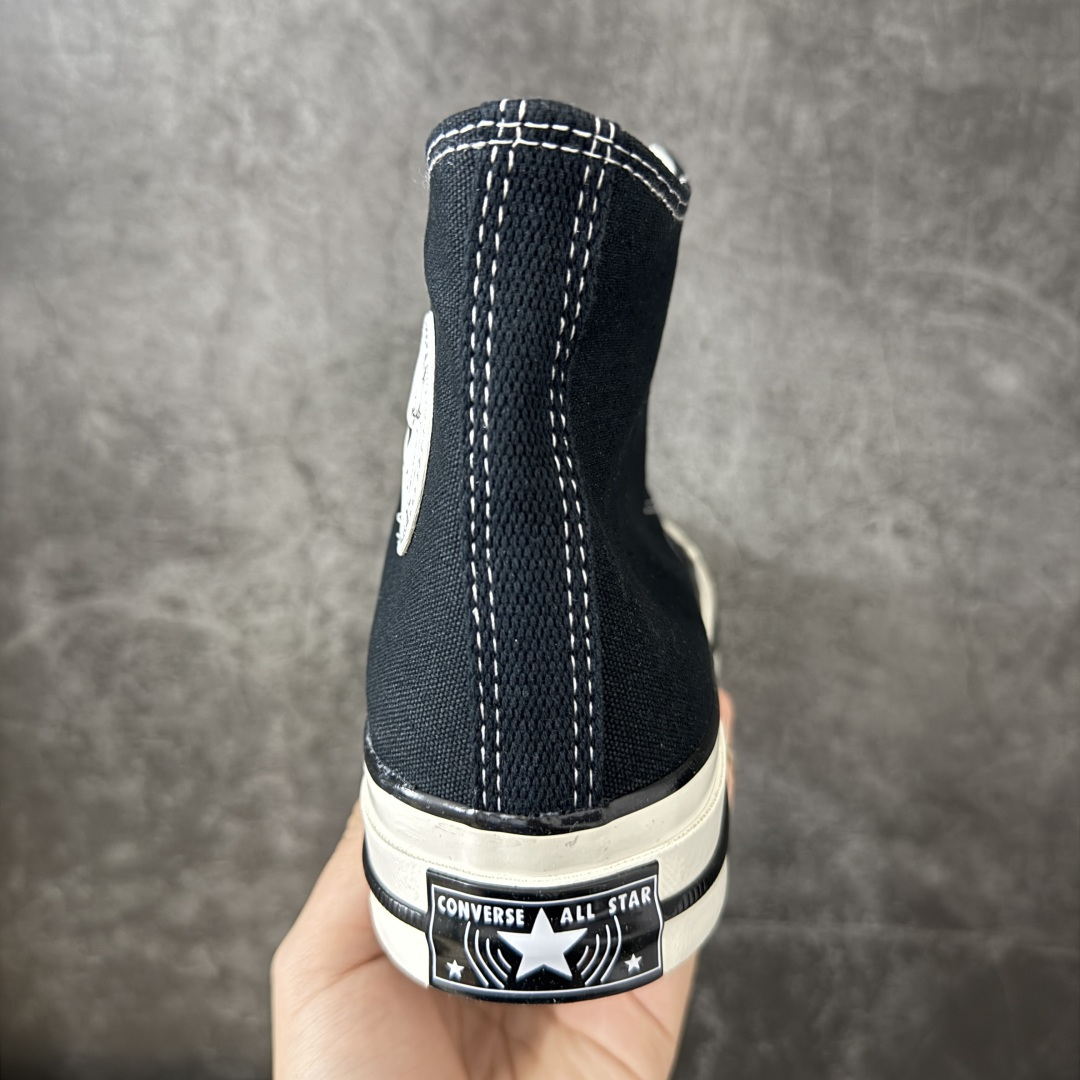 图片[4]-【虎扑2.0小头版】 Converse CHUCK 70 X 匡威1970s 舒适运动 高帮 帆布鞋 男女同款 黑色 A24225C 全新开发 不仅仅为小鞋头 细节 材料 做工 全方位升级 经典永不过时 十年老厂出品 平台正品订单 超稳定的品控清洁度 全套原厂材料配置 原厂硫化工艺 油性扁平尖头 原厂楦头纸板数据 一体化超软蓝底加持 超软EVA鞋垫 后掌灰色缓震胶 脚感一比一还原 耐磨橡胶大底 越南产内外标 原盒黑色吊牌 超高清洁度 随意冲正 如有更好白送 尺码：35 36 36.5 37 37.5 38 39 39.5 40 41 41.5 42 42.5 43 44-选品中心