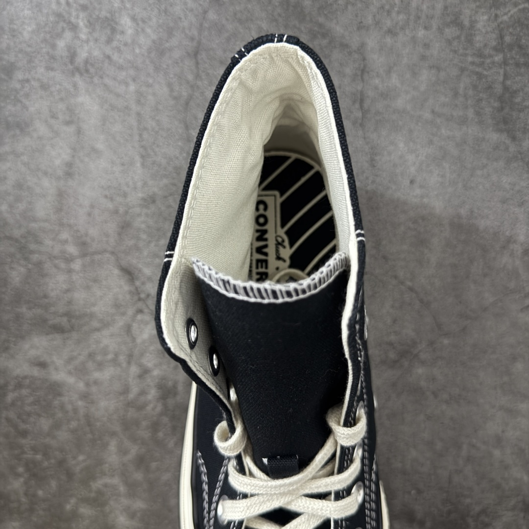 图片[8]-【虎扑2.0小头版】 Converse CHUCK 70 X 匡威1970s 舒适运动 高帮 帆布鞋 男女同款 黑色 A24225C 全新开发 不仅仅为小鞋头 细节 材料 做工 全方位升级 经典永不过时 十年老厂出品 平台正品订单 超稳定的品控清洁度 全套原厂材料配置 原厂硫化工艺 油性扁平尖头 原厂楦头纸板数据 一体化超软蓝底加持 超软EVA鞋垫 后掌灰色缓震胶 脚感一比一还原 耐磨橡胶大底 越南产内外标 原盒黑色吊牌 超高清洁度 随意冲正 如有更好白送 尺码：35 36 36.5 37 37.5 38 39 39.5 40 41 41.5 42 42.5 43 44-选品中心