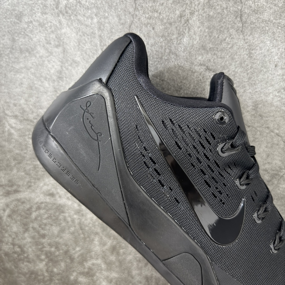 图片[7]-【S2纯原版】Nike Kobe 9 Elite EM TB P 纯黑全黑色 S2纯原生产线 科比九代 #React科技鞋垫加持 实战配置直接拉满 #原楦纸板开发 鞋身流线型、后跟塑形，区分土肥圆 #原厂针织鞋面一针一线匹配原版 #全身鞋材卡料色独家定制 热压印SWOOSH #真实底模最大48.5 实战利器 专供海外市场 货号：IH5095-002 尺码：40 40.5 41 42 42.5 43 44 44.5 45 46 47.5 48.5 （脚宽、脚胖 建议买大半码）-选品中心