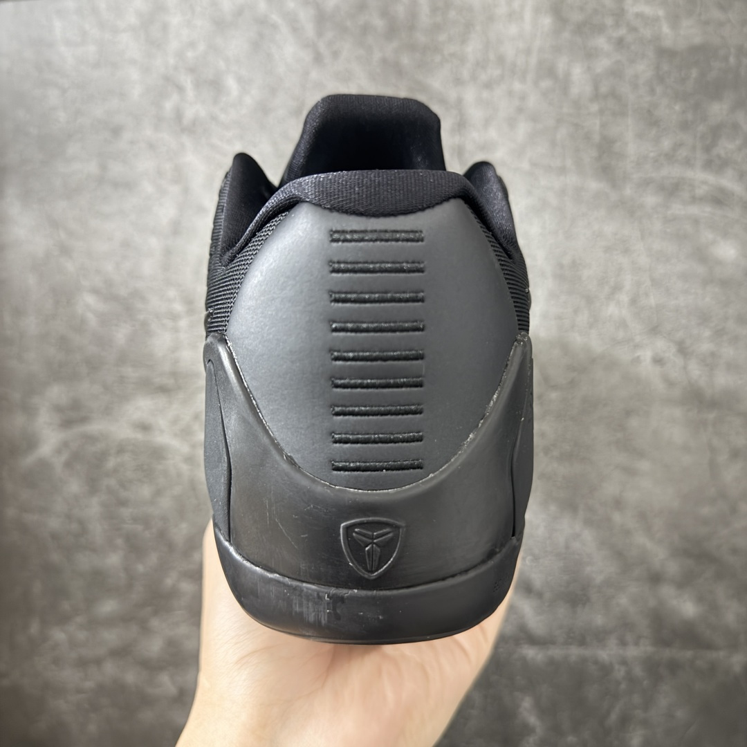 图片[4]-【S2纯原版】Nike Kobe 9 Elite EM TB P 纯黑全黑色 S2纯原生产线 科比九代 #React科技鞋垫加持 实战配置直接拉满 #原楦纸板开发 鞋身流线型、后跟塑形，区分土肥圆 #原厂针织鞋面一针一线匹配原版 #全身鞋材卡料色独家定制 热压印SWOOSH #真实底模最大48.5 实战利器 专供海外市场 货号：IH5095-002 尺码：40 40.5 41 42 42.5 43 44 44.5 45 46 47.5 48.5 （脚宽、脚胖 建议买大半码）-选品中心