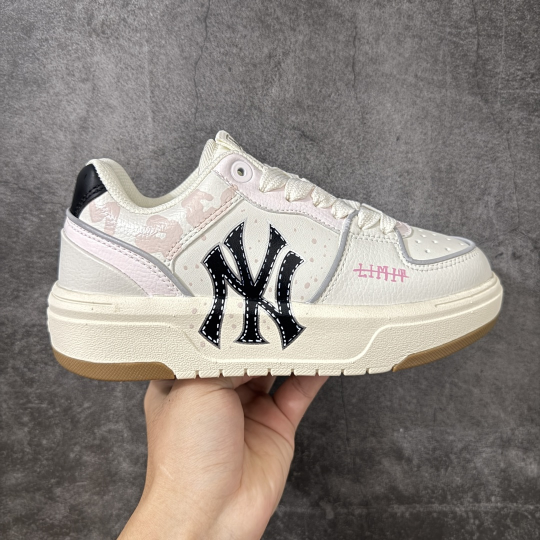 【手绘定制版】MLB NY 印花网红学长鞋 涂鸦恶作剧 花田少女 内增高6cm 原厂原档案数据开发 进口纳米材质 原厂全套手提袋 原盒雷射防伪标包装 货号： 3ASXCA12N 尺码：35-45带半码-选品中心
