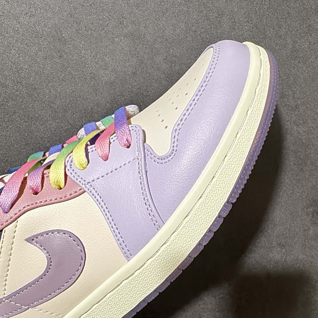 图片[8]-【公司级】Nike Jordan Air Jordan 1 low 皮革 潮流 彩蛋 复活节 减震支撑轻便 低帮 复古篮球鞋 女款 颜色；粉紫色 货号；DZ2768-651 尺码；36-45（带半码）-选品中心