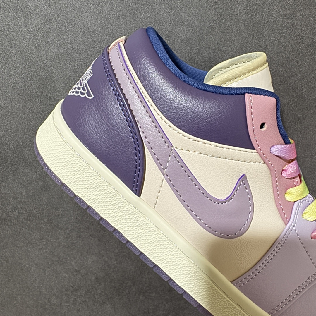 图片[7]-【公司级】Nike Jordan Air Jordan 1 low 皮革 潮流 彩蛋 复活节 减震支撑轻便 低帮 复古篮球鞋 女款 颜色；粉紫色 货号；DZ2768-651 尺码；36-45（带半码）-选品中心