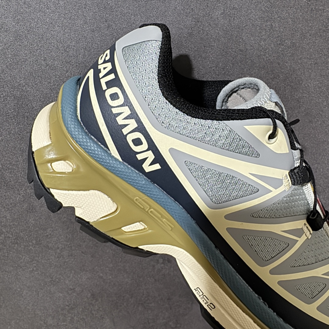 图片[7]-【福利C版】 Salomon XT-6 萨洛蒙 户外跑鞋 大厂出品 越野机能户外休闲跑鞋 采用耐磨牛巴革组合防护透气网布鞋面材质 牛角扣系带开合 欧索莱环保去臭环型组合鞋垫 外置3D Chassis鞋底结构组合Contagrip耐磨胶状材质 尺码：36-46-选品中心
