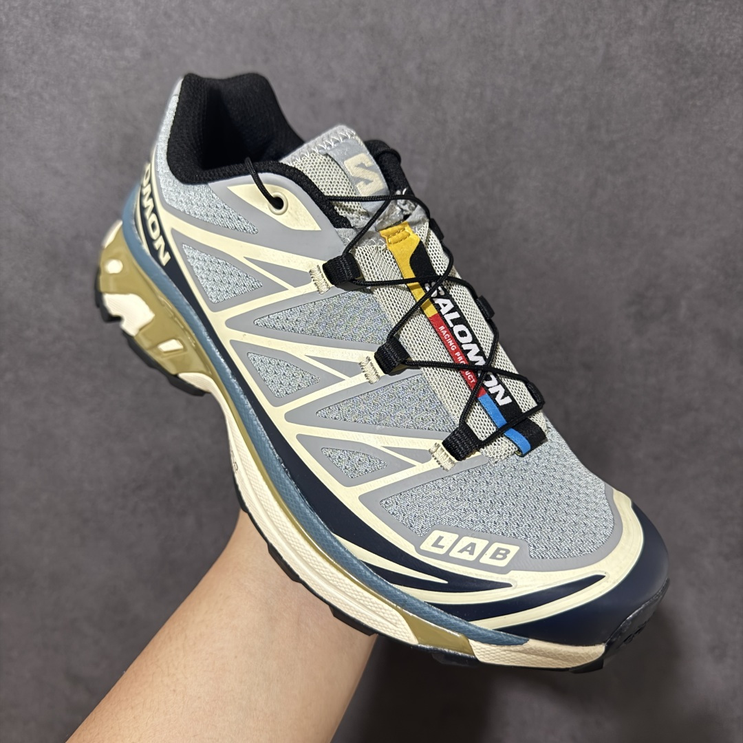 图片[3]-【福利C版】 Salomon XT-6 萨洛蒙 户外跑鞋 大厂出品 越野机能户外休闲跑鞋 采用耐磨牛巴革组合防护透气网布鞋面材质 牛角扣系带开合 欧索莱环保去臭环型组合鞋垫 外置3D Chassis鞋底结构组合Contagrip耐磨胶状材质 尺码：36-46-选品中心