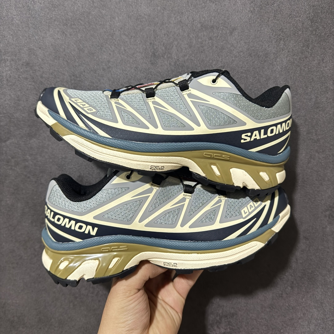 【福利C版】 Salomon XT-6 萨洛蒙 户外跑鞋 大厂出品 越野机能户外休闲跑鞋 采用耐磨牛巴革组合防护透气网布鞋面材质 牛角扣系带开合 欧索莱环保去臭环型组合鞋垫 外置3D Chassis鞋底结构组合Contagrip耐磨胶状材质 尺码:36-46-选品中心