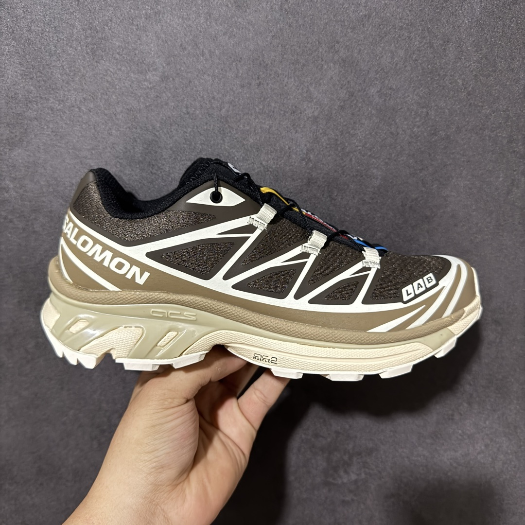 图片[7]-【福利C版】 Salomon XT-6 萨洛蒙 户外跑鞋 大厂出品 越野机能户外休闲跑鞋 采用耐磨牛巴革组合防护透气网布鞋面材质 牛角扣系带开合 欧索莱环保去臭环型组合鞋垫 外置3D Chassis鞋底结构组合Contagrip耐磨胶状材质 尺码：36-46-选品中心