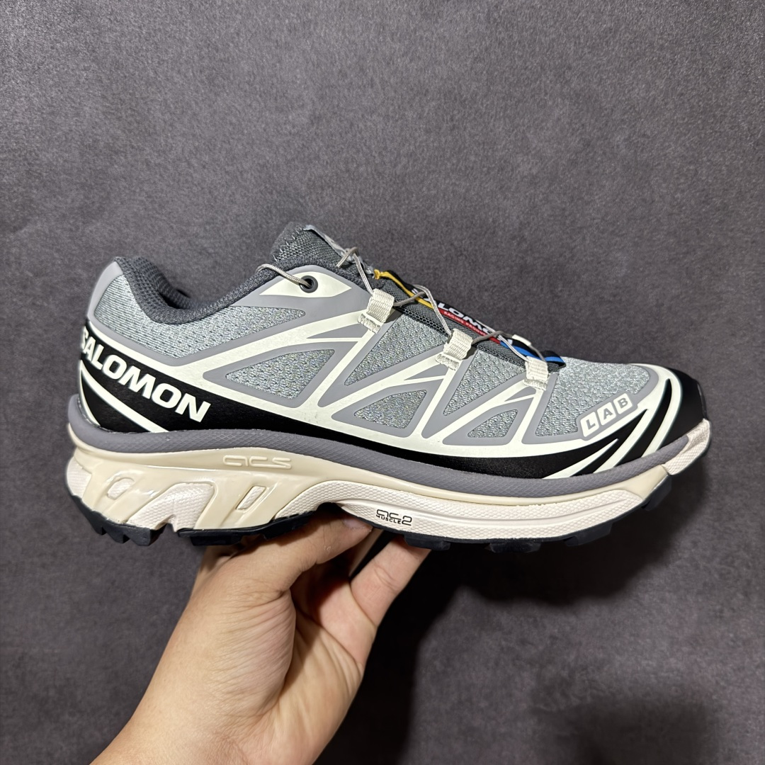 图片[6]-【福利C版】 Salomon XT-6 萨洛蒙 户外跑鞋 大厂出品 越野机能户外休闲跑鞋 采用耐磨牛巴革组合防护透气网布鞋面材质 牛角扣系带开合 欧索莱环保去臭环型组合鞋垫 外置3D Chassis鞋底结构组合Contagrip耐磨胶状材质 尺码：36-46-选品中心