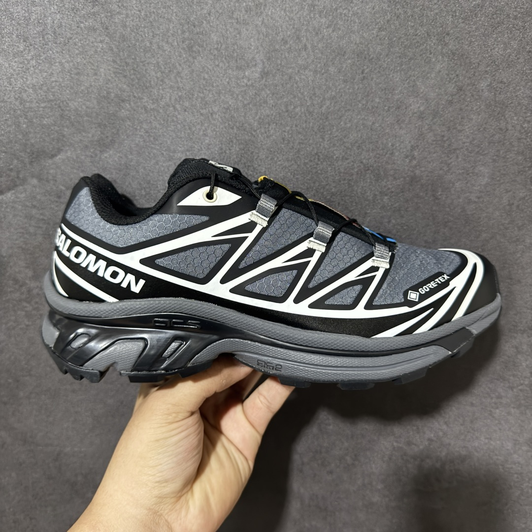 图片[8]-【福利C版】 Salomon XT-6 萨洛蒙 户外跑鞋 大厂出品 越野机能户外休闲跑鞋 采用耐磨牛巴革组合防护透气网布鞋面材质 牛角扣系带开合 欧索莱环保去臭环型组合鞋垫 外置3D Chassis鞋底结构组合Contagrip耐磨胶状材质 尺码：36-46-选品中心