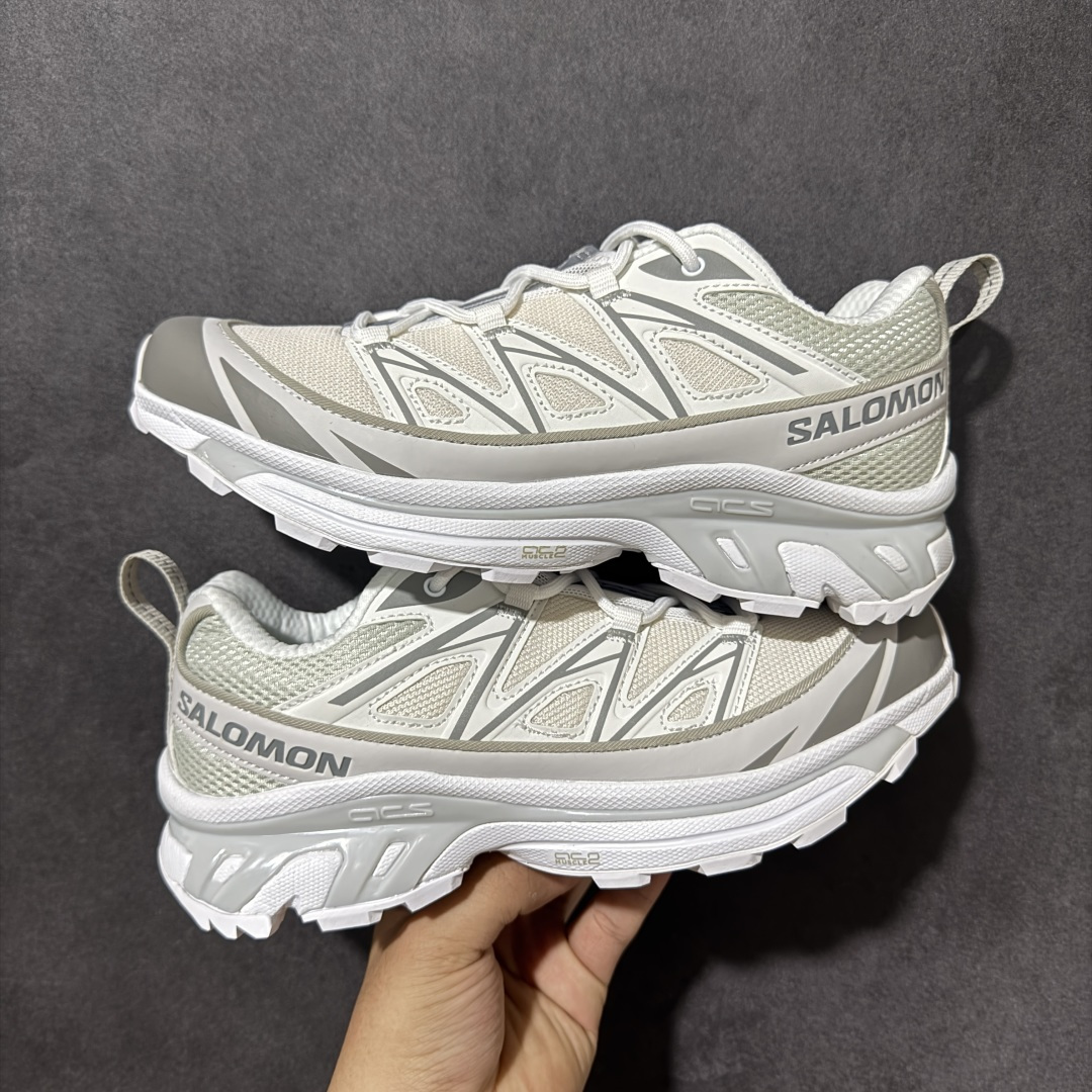 图片[5]-【福利C版】 Salomon XT-6 萨洛蒙 户外跑鞋 大厂出品 越野机能户外休闲跑鞋 采用耐磨牛巴革组合防护透气网布鞋面材质 牛角扣系带开合 欧索莱环保去臭环型组合鞋垫 外置3D Chassis鞋底结构组合Contagrip耐磨胶状材质 尺码：36-46-选品中心
