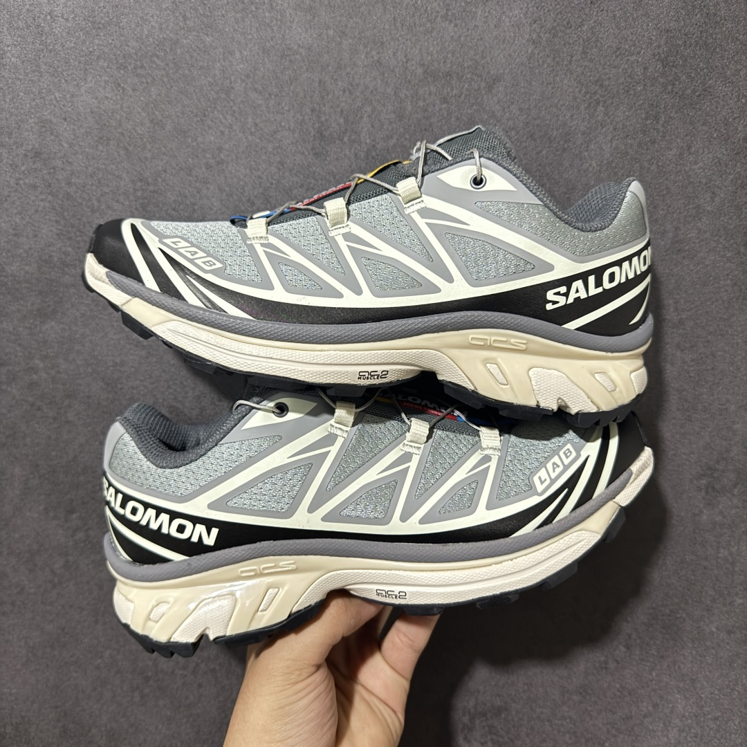 图片[6]-【福利C版】 Salomon XT-6 萨洛蒙 户外跑鞋 大厂出品 越野机能户外休闲跑鞋 采用耐磨牛巴革组合防护透气网布鞋面材质 牛角扣系带开合 欧索莱环保去臭环型组合鞋垫 外置3D Chassis鞋底结构组合Contagrip耐磨胶状材质 尺码：36-46-选品中心