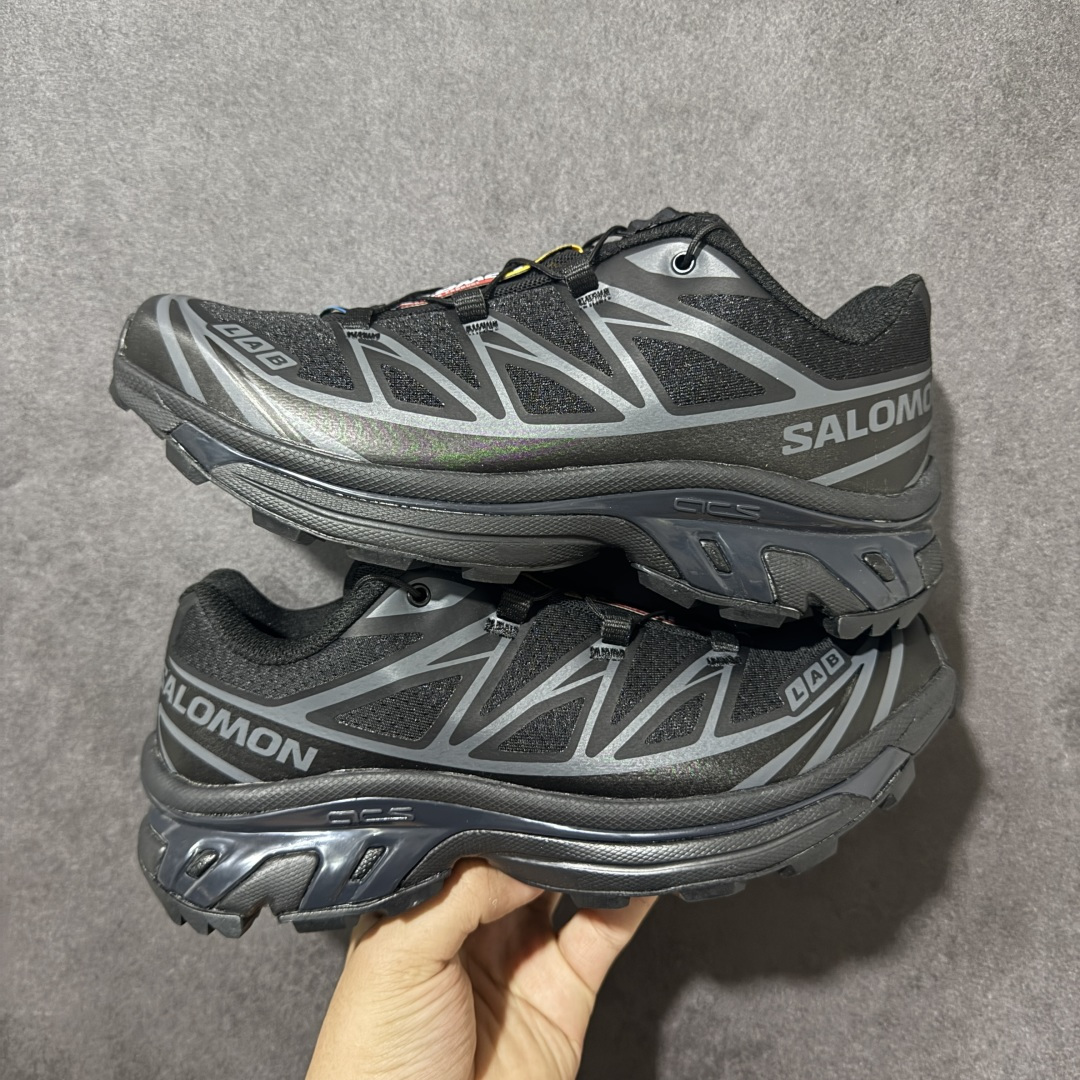 图片[4]-【福利C版】 Salomon XT-6 萨洛蒙 户外跑鞋 大厂出品 越野机能户外休闲跑鞋 采用耐磨牛巴革组合防护透气网布鞋面材质 牛角扣系带开合 欧索莱环保去臭环型组合鞋垫 外置3D Chassis鞋底结构组合Contagrip耐磨胶状材质 尺码：36-46-选品中心