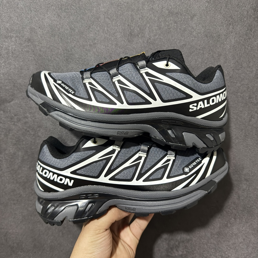 图片[8]-【福利C版】 Salomon XT-6 萨洛蒙 户外跑鞋 大厂出品 越野机能户外休闲跑鞋 采用耐磨牛巴革组合防护透气网布鞋面材质 牛角扣系带开合 欧索莱环保去臭环型组合鞋垫 外置3D Chassis鞋底结构组合Contagrip耐磨胶状材质 尺码：36-46-选品中心